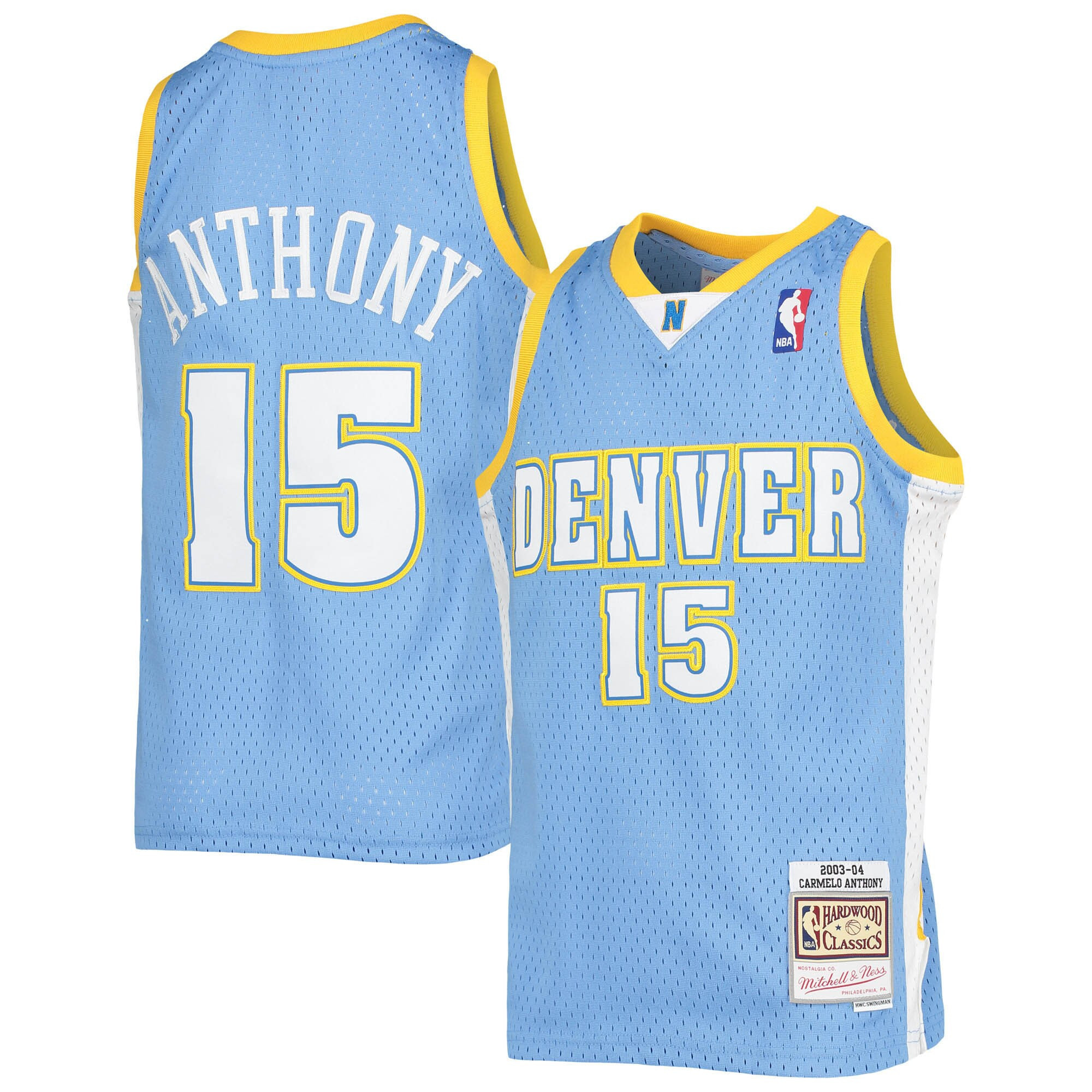Men's Carmelo Anthony Denver Nuggets Powder Blue Jersey Collection Ãƒâ€šÃ¢â‚¬â€œ All Stitched