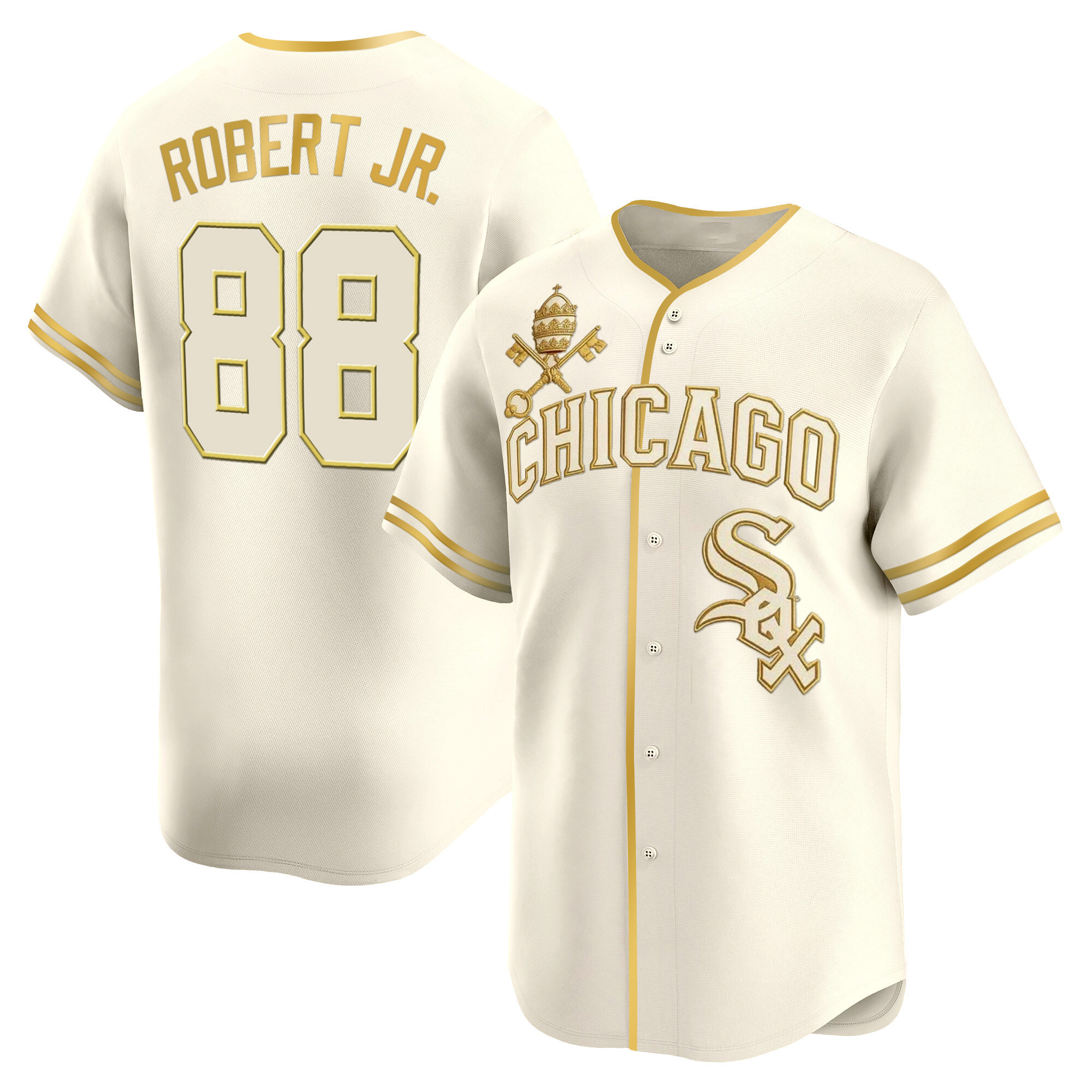 Men's Chicago White Sox 'Pope Leo XIV Vapor Premier Limited Luis Robert Jr. Jersey - All Stitched