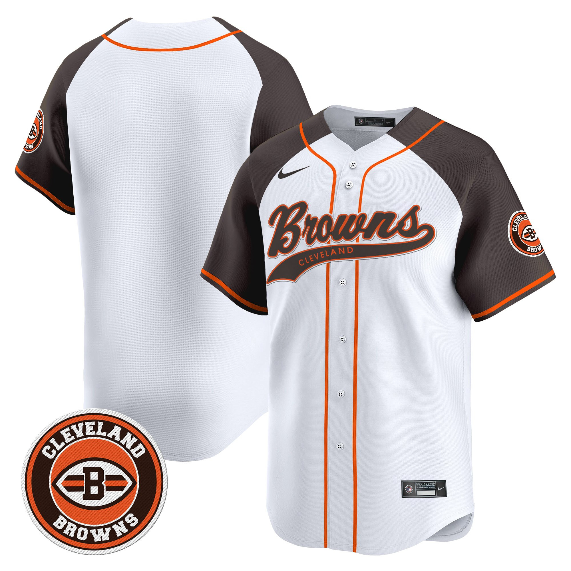 Men's Cleveland Browns 2025 Vapor Premier Limited Alternate Jersey - All Stitched