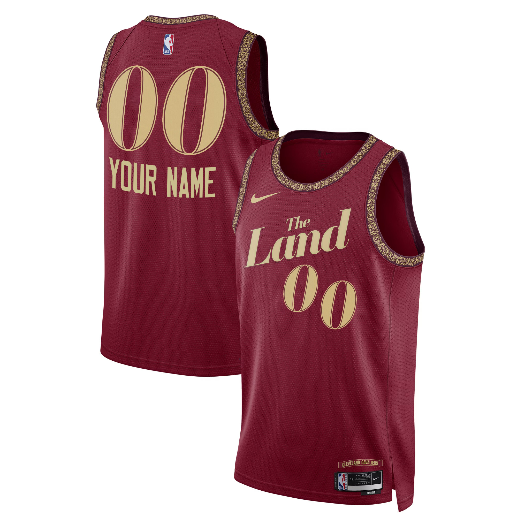 Men's Cleveland Cavaliers Swingman Custom 23/24 City Jersey - All Stitched
