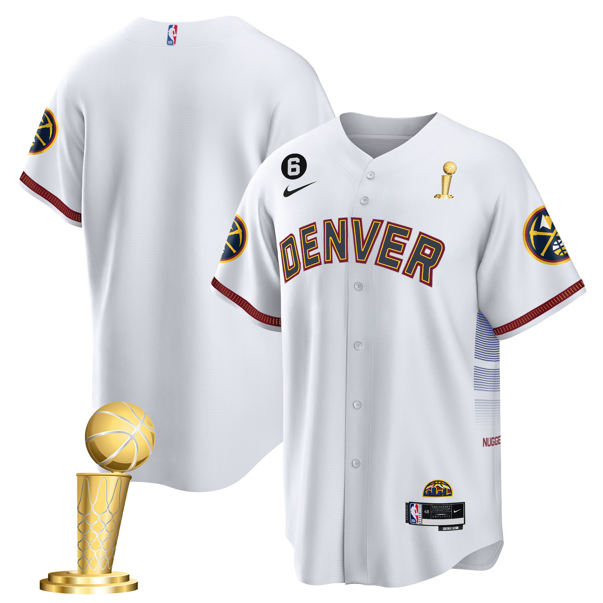 Men's Denver Nuggets 2023 Champions Cool Base City Jersey - All Stitched