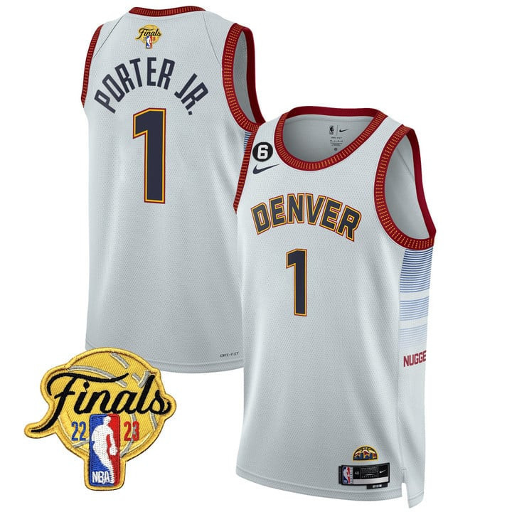 Men's Denver Nuggets Michael Porter Jr. NBA Finals Patch City Edition Jersey Collection Ãƒâ€šÃ¢â‚¬â€œ All Stitched