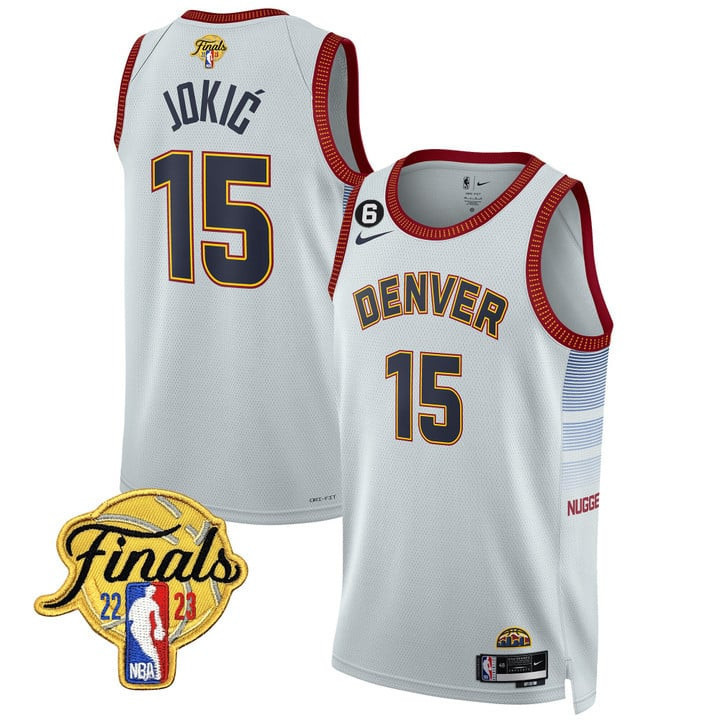 Men's Denver Nuggets Nikola Jokic NBA Finals Patch City Edition Jersey Collection Ãƒâ€šÃ¢â‚¬â€œ All Stitched