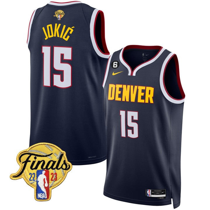 Men's Denver Nuggets Nikola Jokic NBA Finals Patch Icon Edition Jersey Collection Ãƒâ€šÃ¢â‚¬â€œ All Stitched