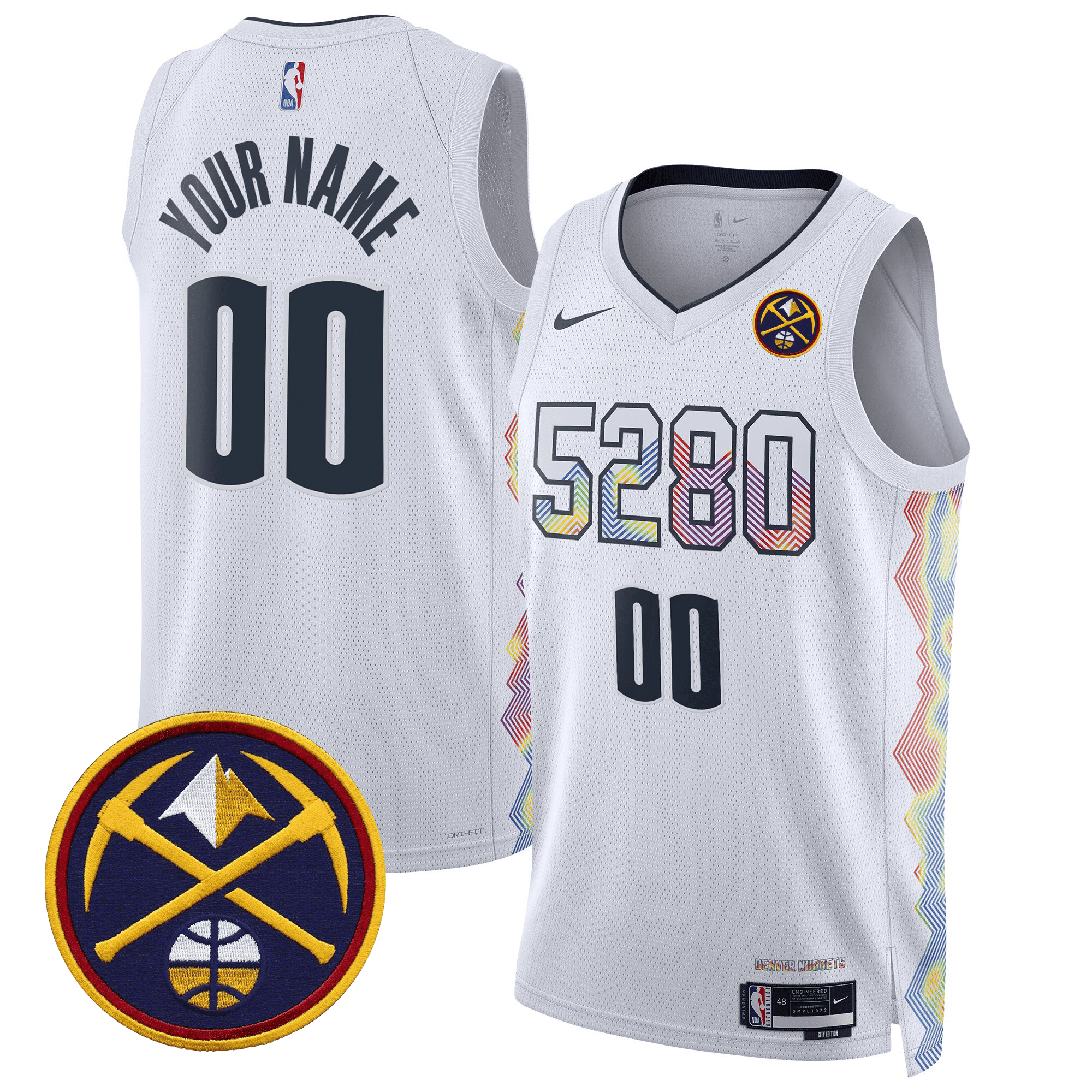 Men's Denver Nuggets Swingman Custom 24/25 City Jersey - All Stitched