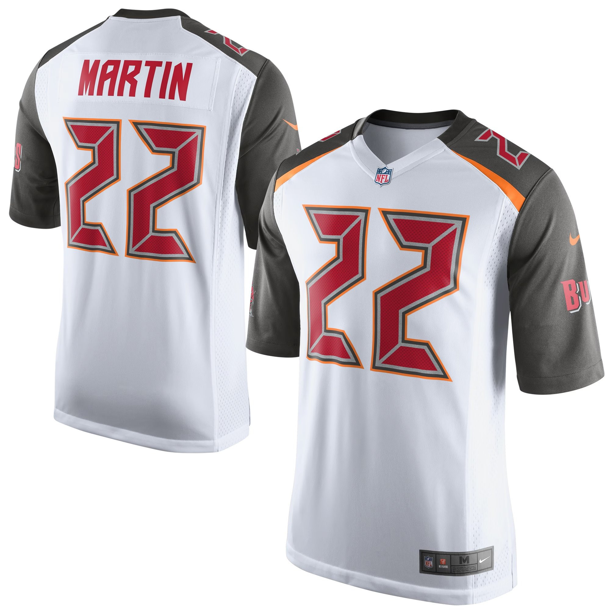 Men's Doug Martin Tampa Bay Buccaneers Game White Jersey - All Stitched