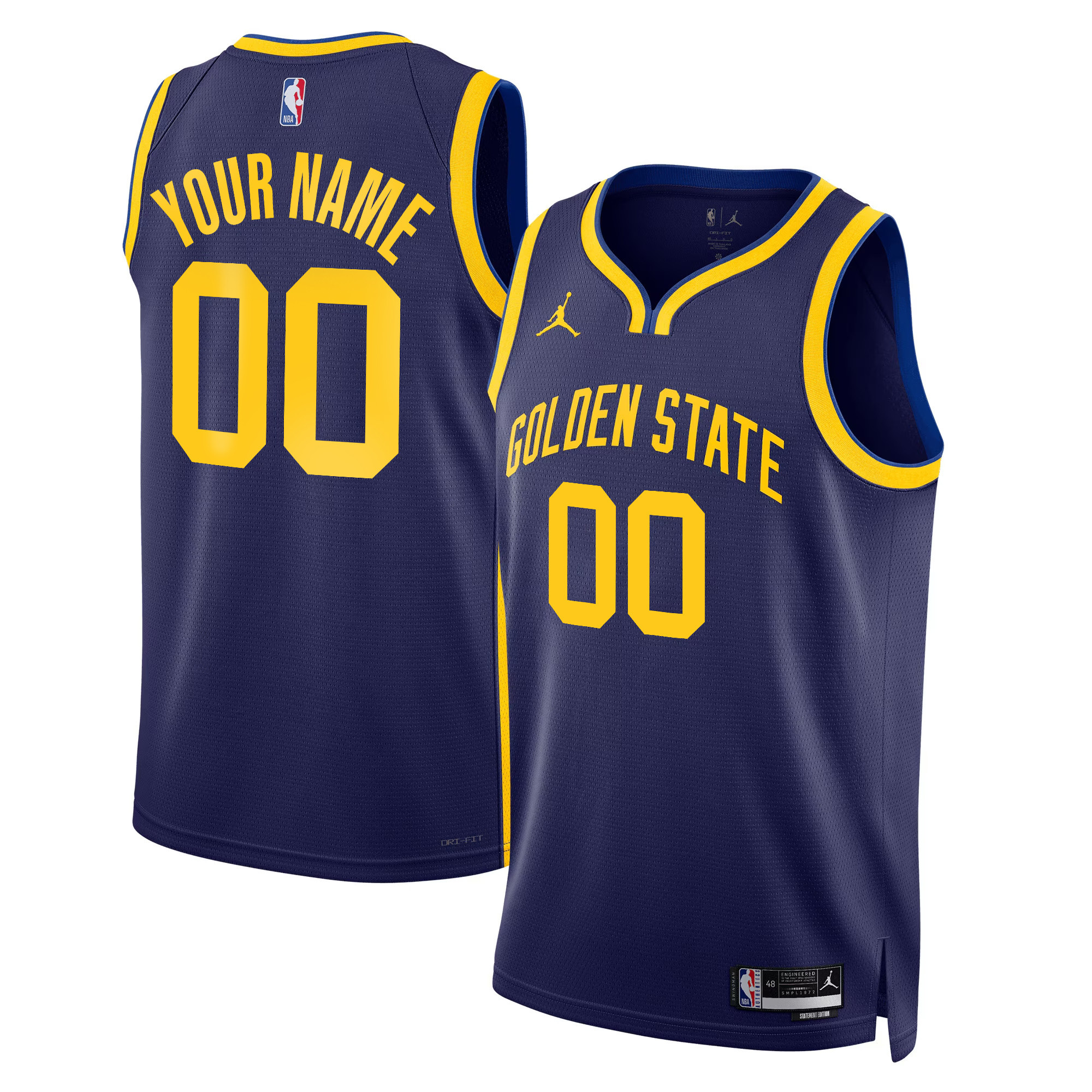 Men's Golden State Warriors 2025 Swingman Custom Statement Jersey - All Stitched