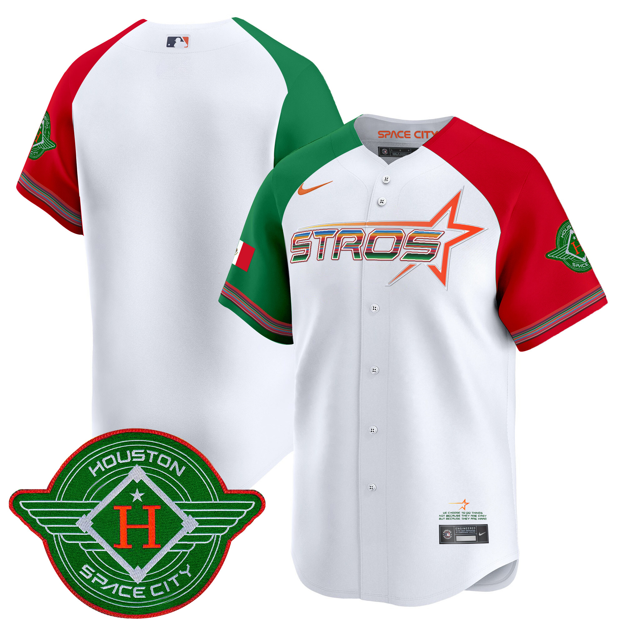 Men's Houston Astros 2025 City Connect Mexico Vapor Premier Limited Alternate Jersey - All Stitched