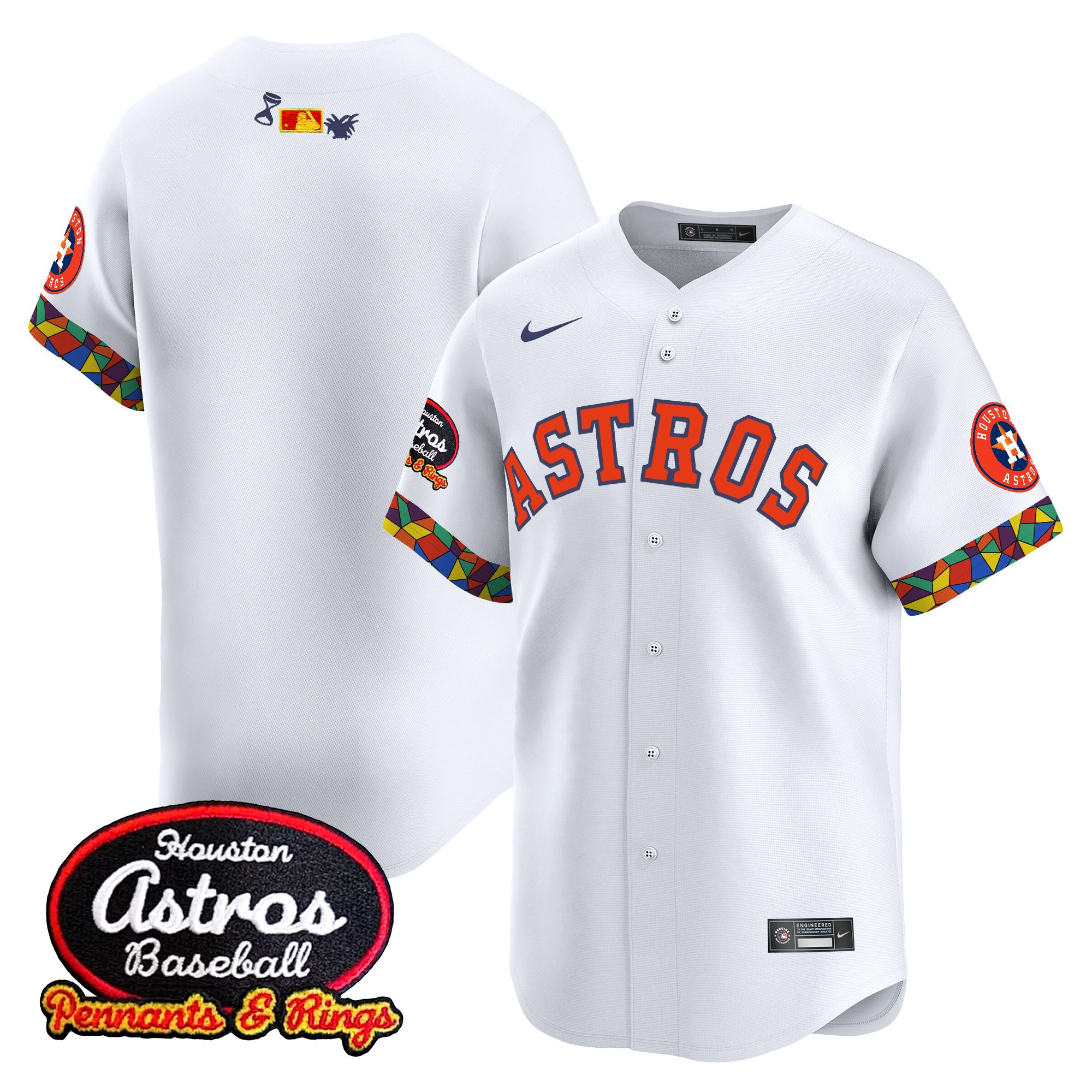 Men's Houston Astros x El Tiempo Cantina Vapor Premier Limited White Jersey - All Stitched