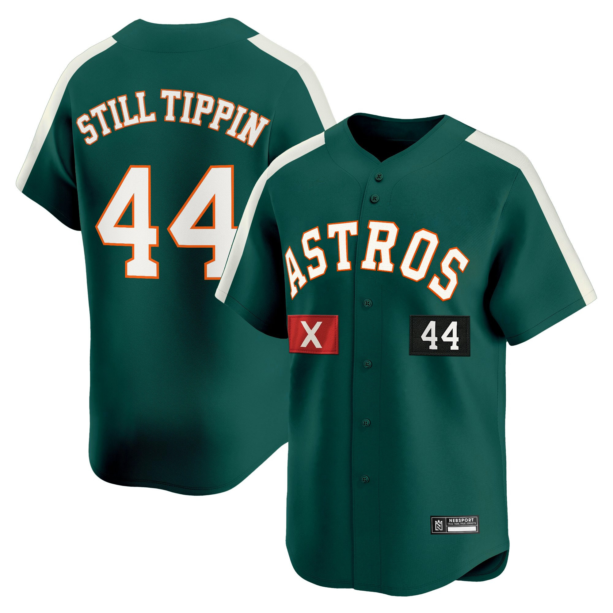 Men's Houston Astros x Squid Game 2025 Vapor Premier Limited Still Tippin Jersey - All Stitched