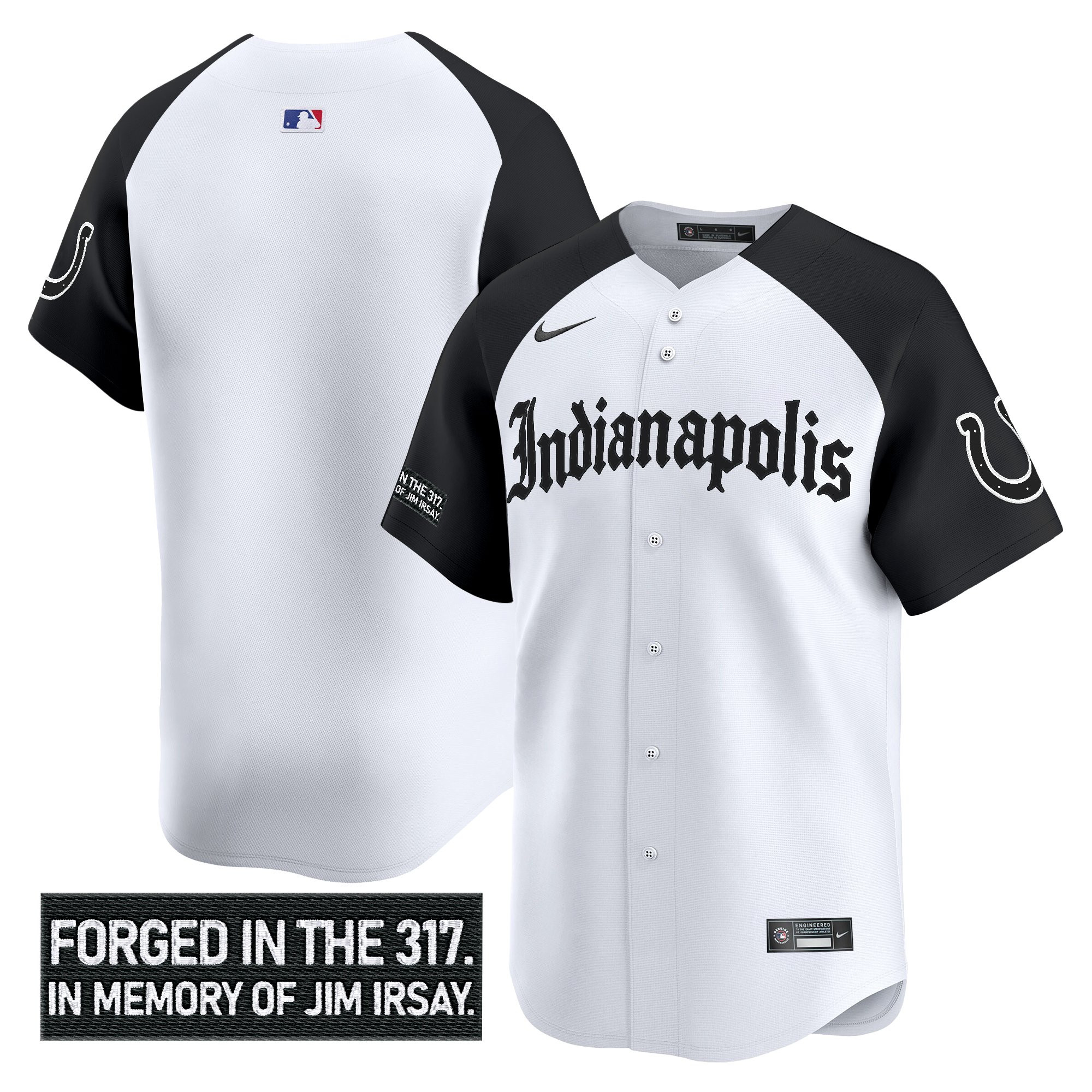 Men's Indianapolis Colts Jim Irsay Tribute Vapor Baseball Alternate Jersey - All Stitched