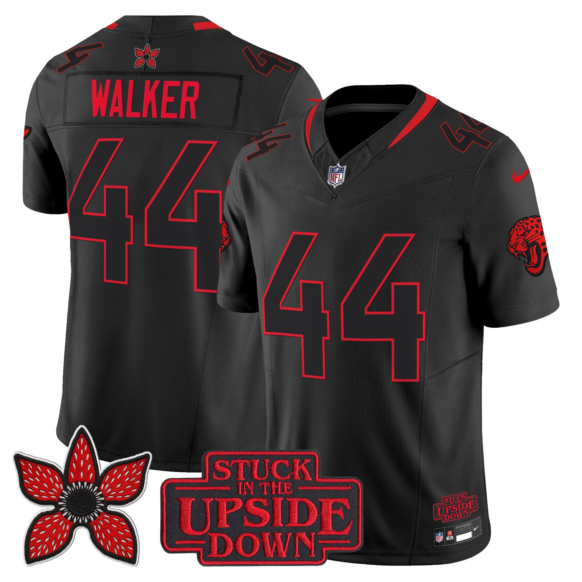 Men's Jacksonville Jaguars Stranger Things Edition Vapor Limited Travon Walker Jersey - All Stitched
