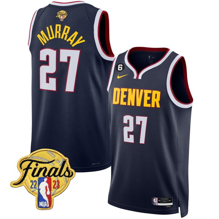 Men's Jamal Murray Denver Nuggets NBA Finals Patch Icon Edition Jersey Collection Ãƒâ€šÃ¢â‚¬â€œ All Stitched