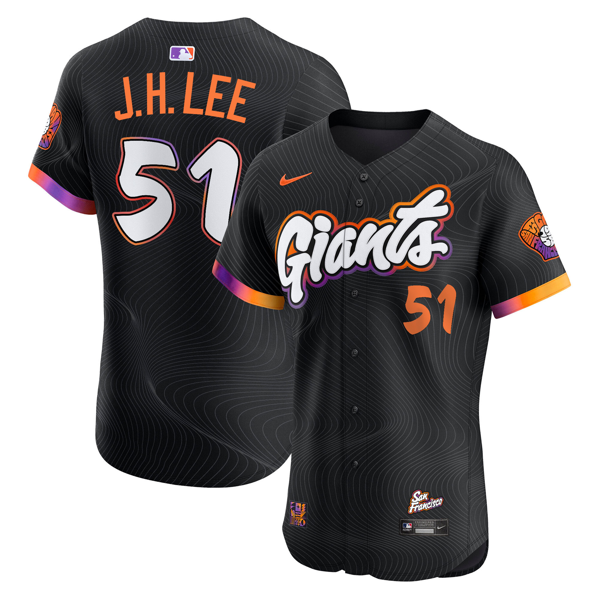 Men's Jung Hoo Lee San Francisco Giants 2025 City Connect Vapor Premier Elite Jersey - All Stitched