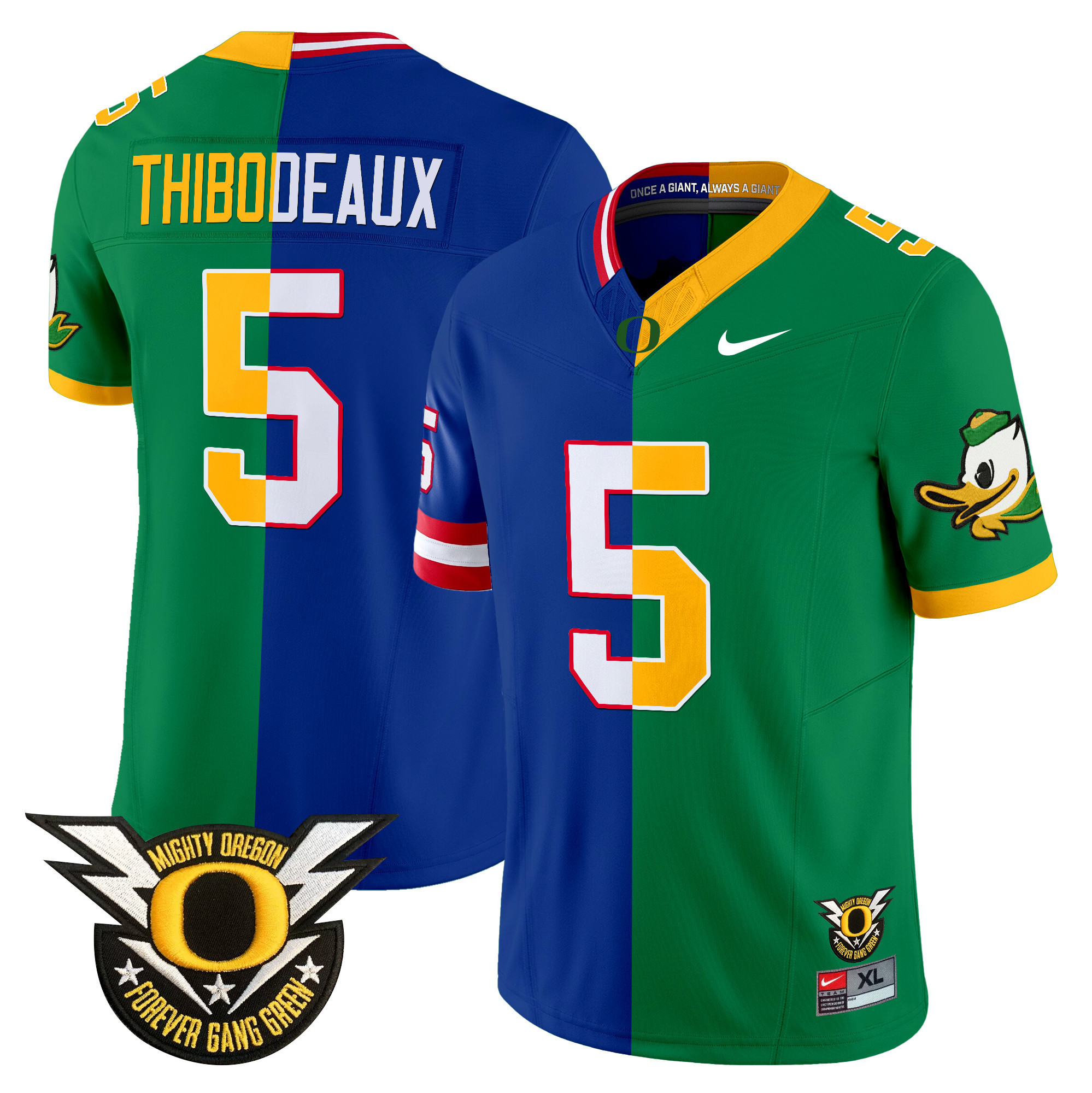Men's Kayvon Thibodeaux Oregon Ducks Split Vapor Limited Jersey - All Stitched