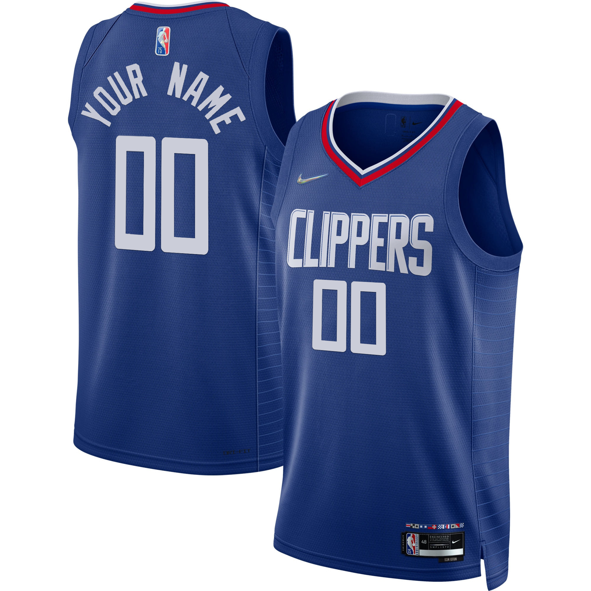 Men's Los Angeles Clippers Swingman Custom Icon Jersey - All Stitched