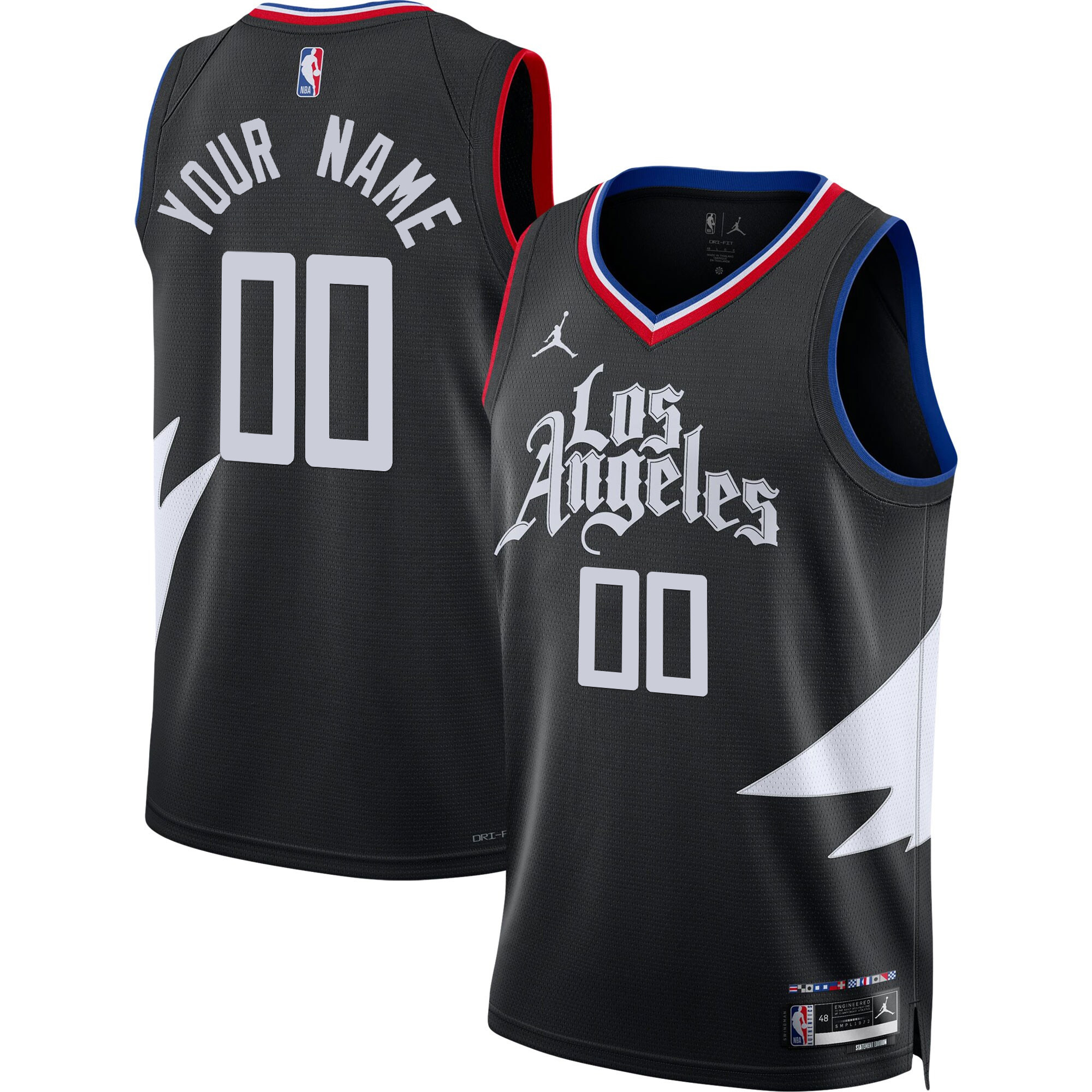Men's Los Angeles Clippers Swingman Custom Statement Jersey - All Stitched