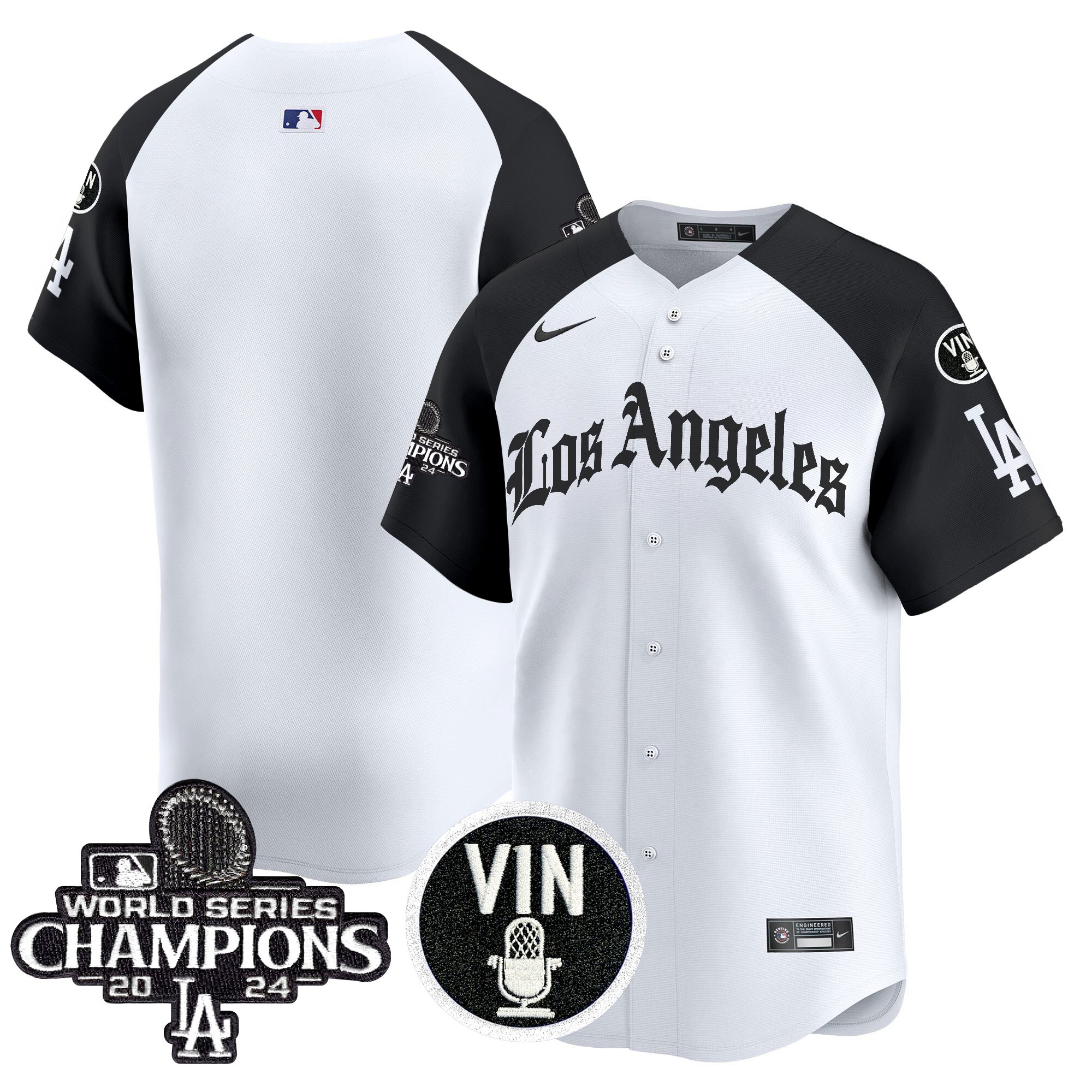 Men's Los Angeles Dodgers 2025 LA Gothic Style Vapor Premier Limited Alternate Jersey - All Stitched