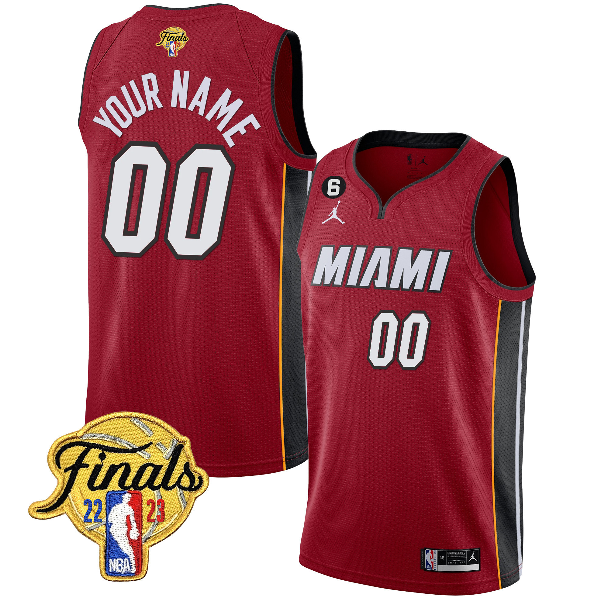 Men's Miami Heat 2023 Finals Patch Collection Custom Statement Jersey - All Stitched