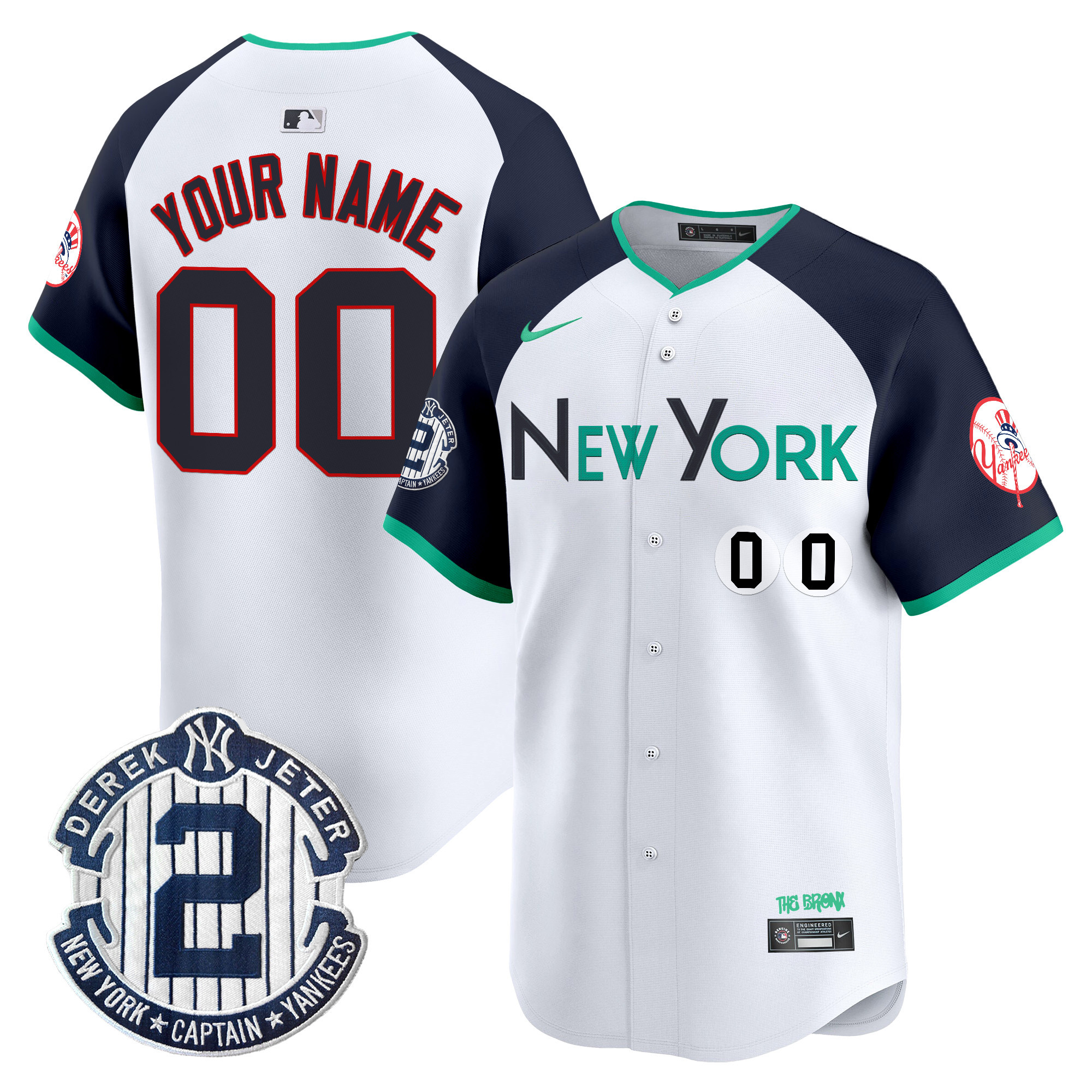 Men's New York Yankees City Connect Vapor Premier Limited Custom Alternate Jersey - All Stitched