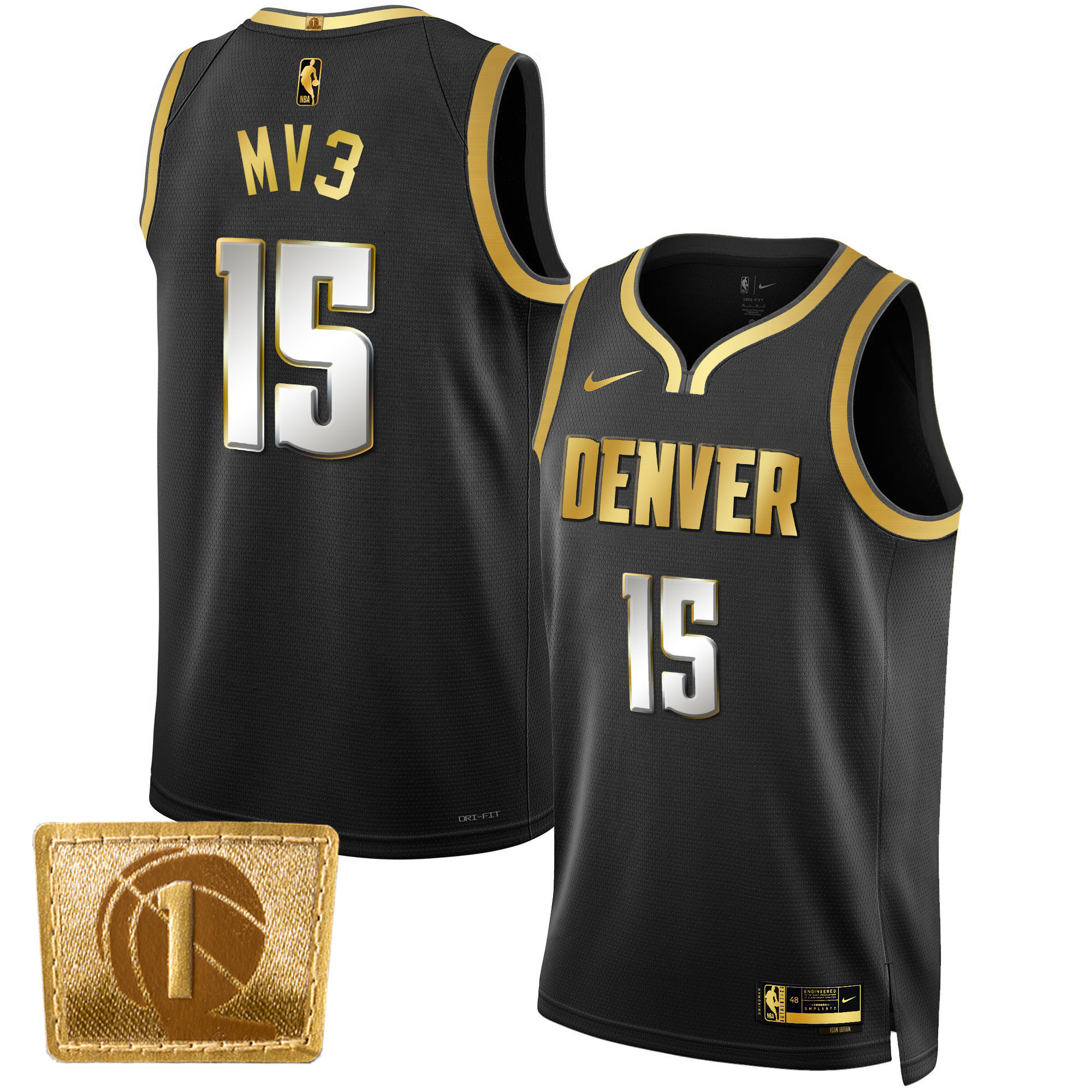 Men's Nikola Jokic Denver Nuggets MV3 Swingman Black Limited Jersey - All Stitched