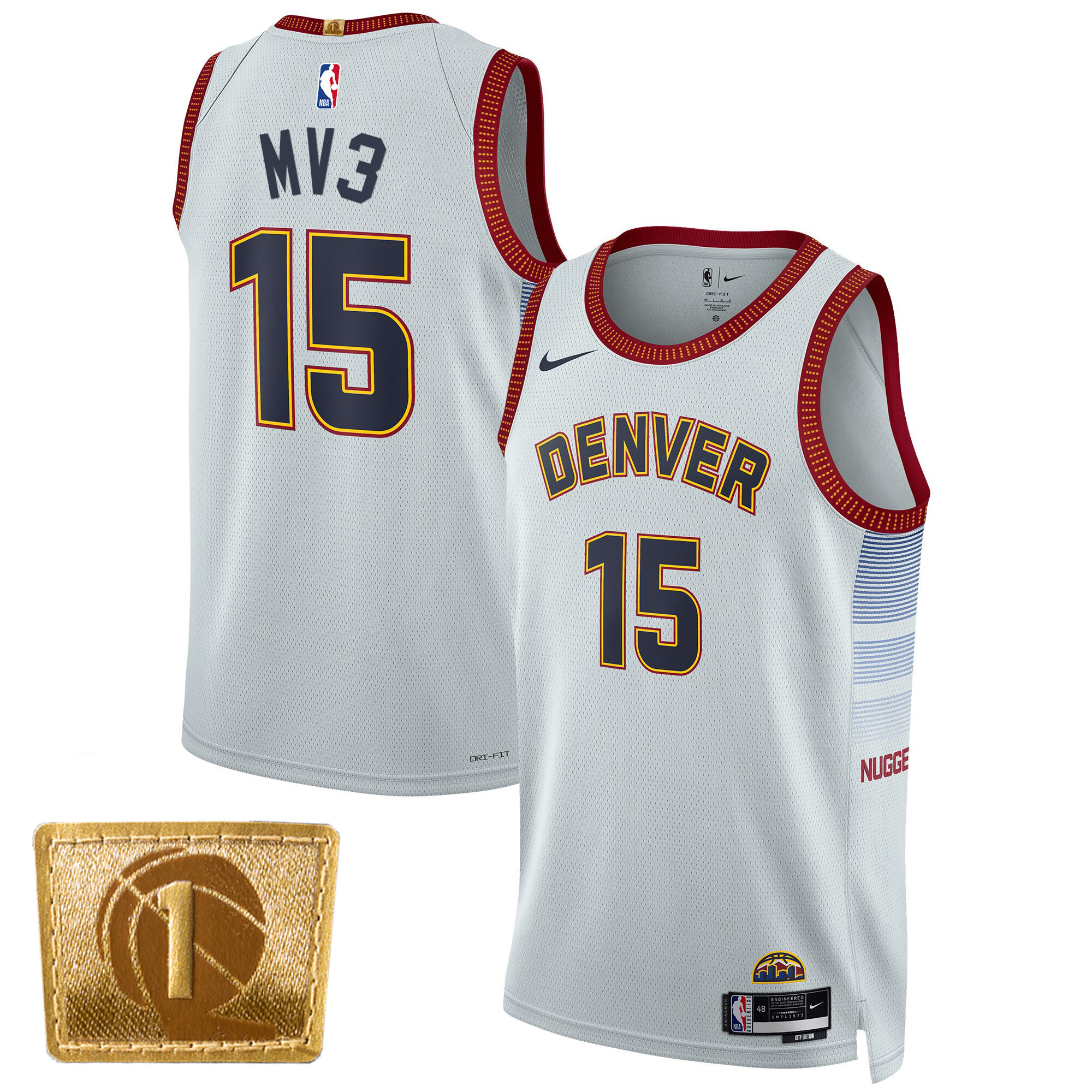 Men's Nikola Jokic Denver Nuggets MV3 Swingman City Jersey - All Stitched