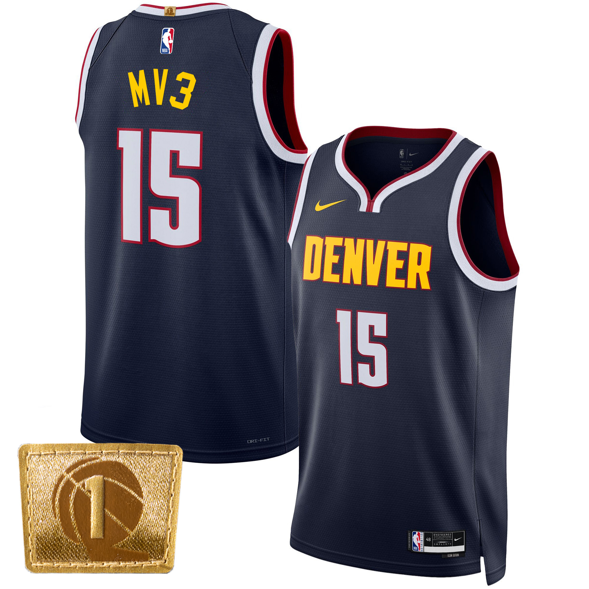 Men's Nikola Jokic Denver Nuggets MV3 Swingman Icon Jersey - All Stitched