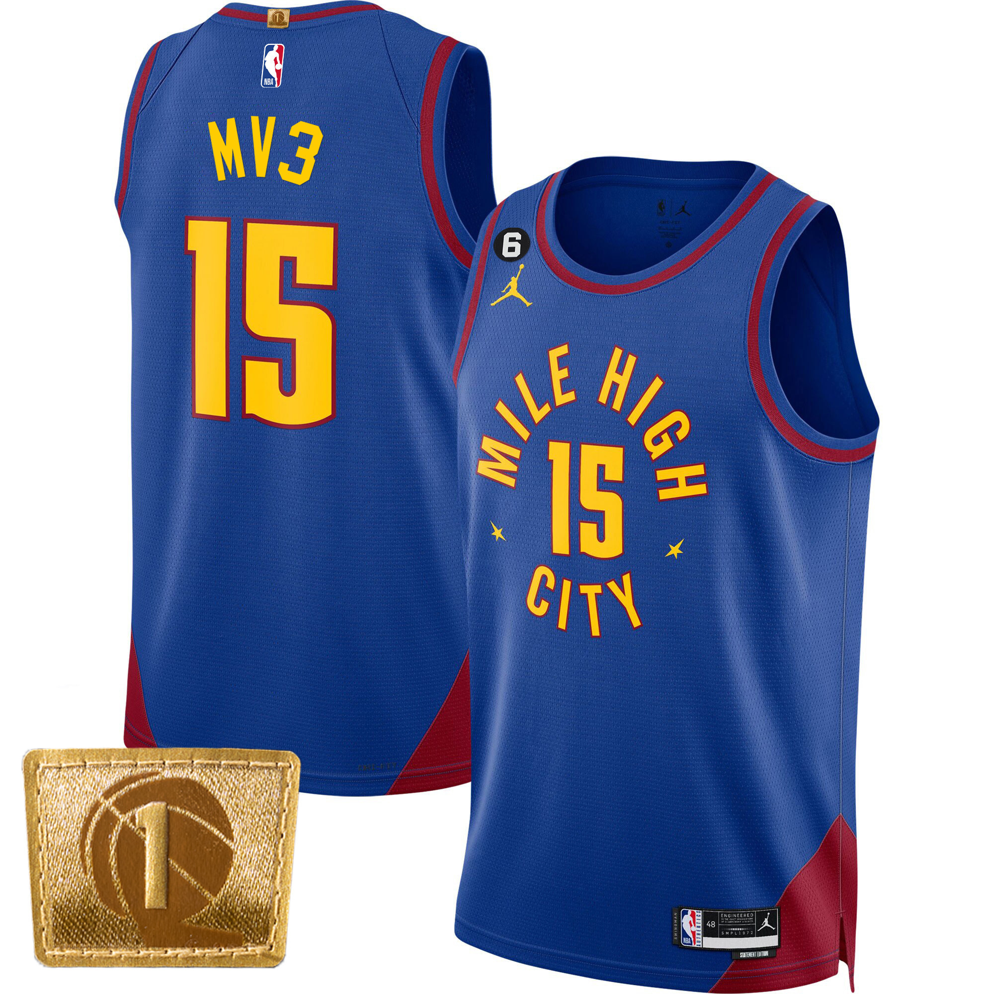 Men's Nikola Jokic Denver Nuggets MV3 Swingman Statement Jersey - All Stitched