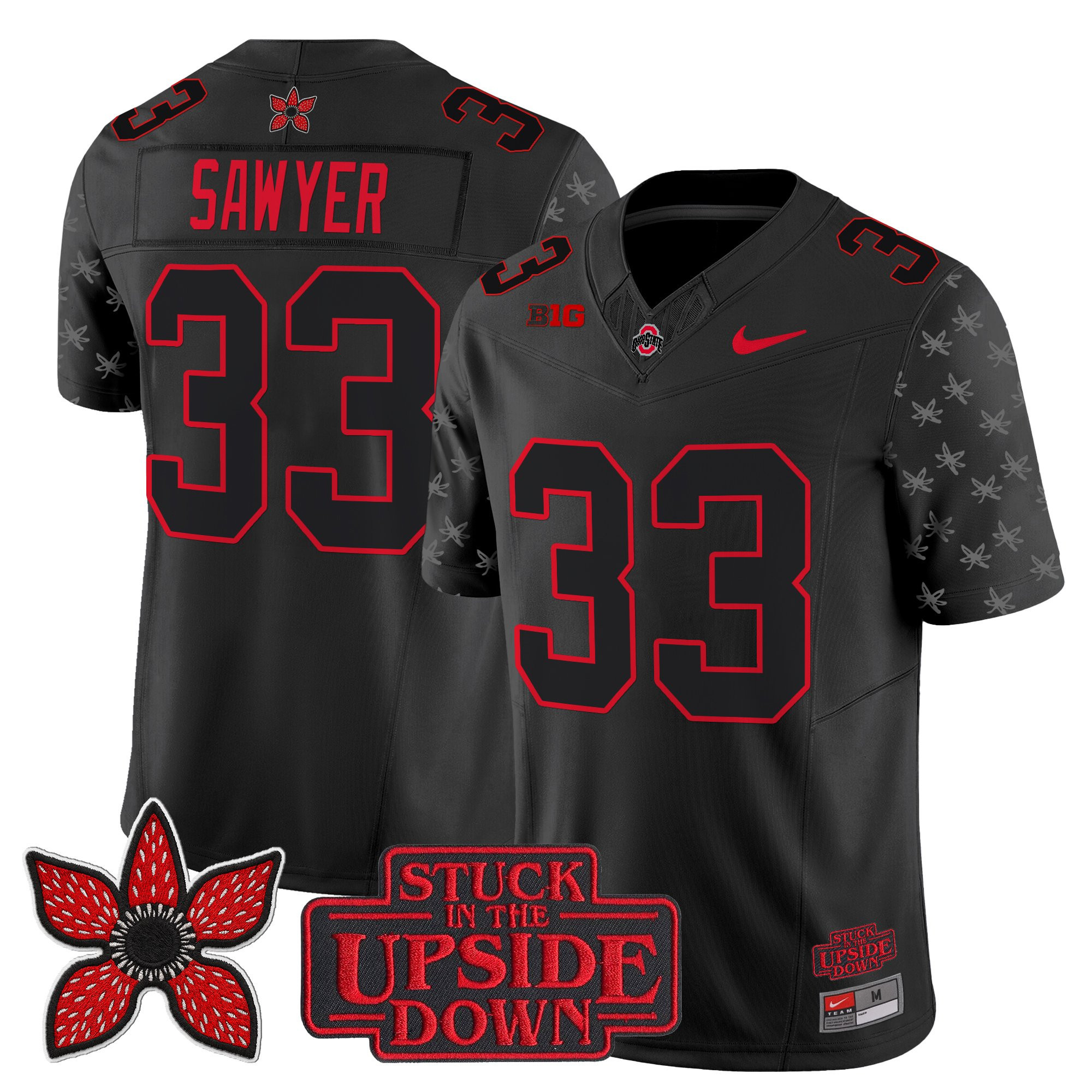Men's Ohio State Buckeyes Stranger Things Edition Vapor Limited Jack Sawyer Jersey - All Stitched