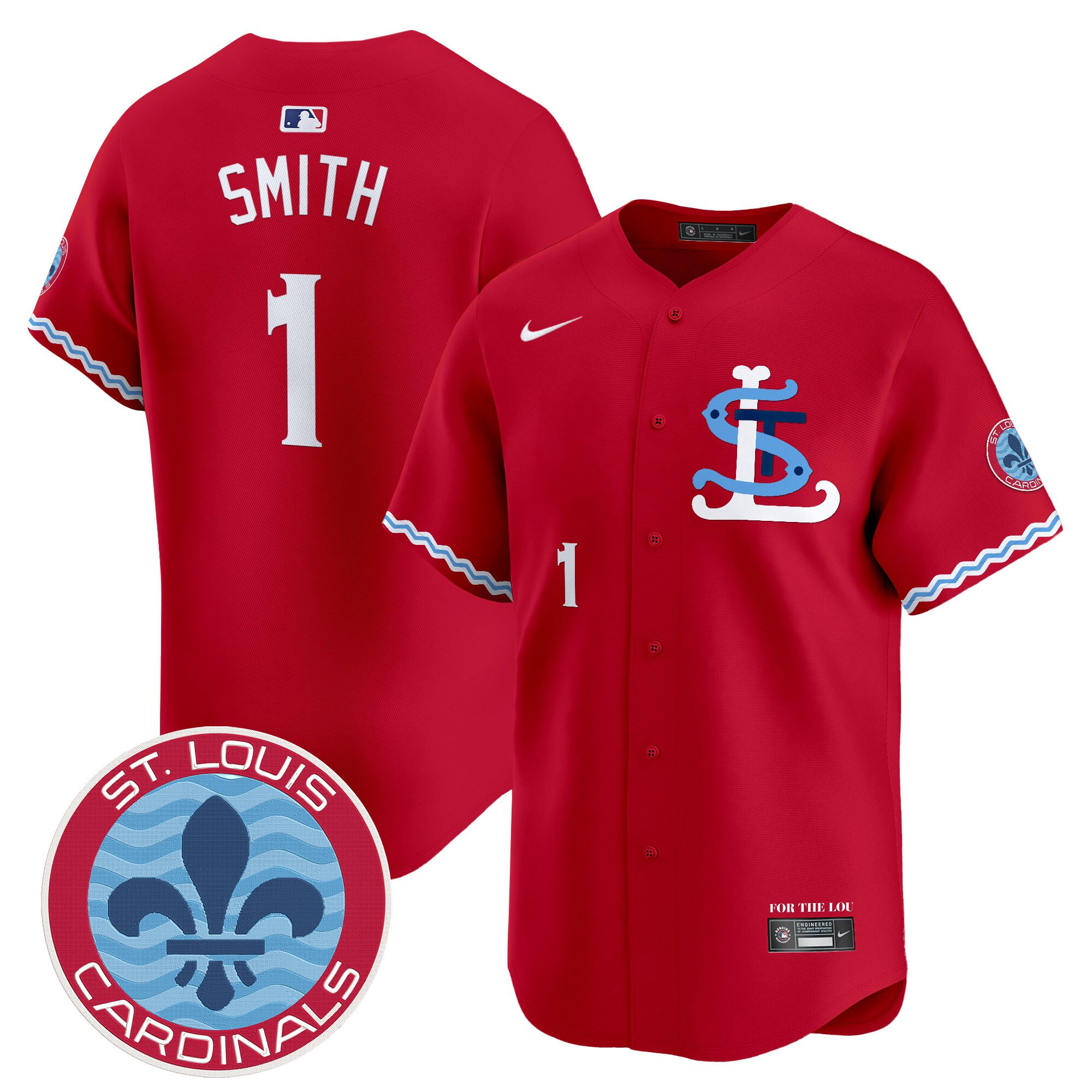 Men's Ozzie Smith St. Louis Cardinals City Connect Vapor Premier Limited Jersey - All Stitched