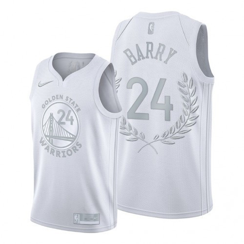 Men's Rick Barry Rick Barry Golden State Warriors White Jersey - All Stitched