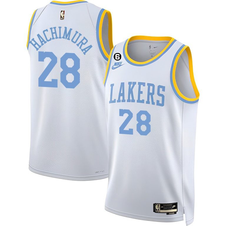 Men's Rui Hachimura Los Angeles Lakers 2023 Classic Edition Jersey - All Stitched