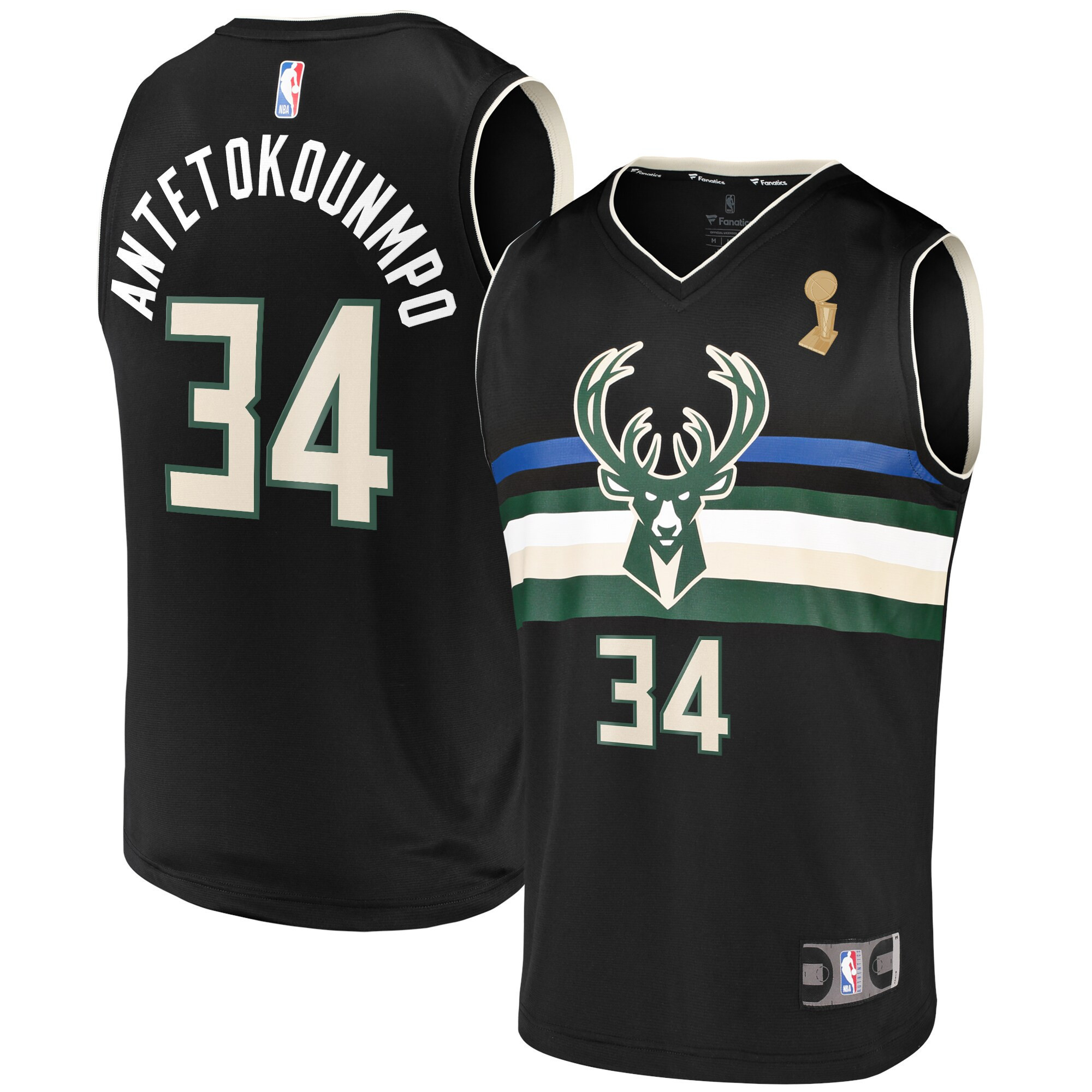 Men's Statement Giannis Antetokounmpo #34 Milwaukee Bucks Statement Jersey - All Stitched