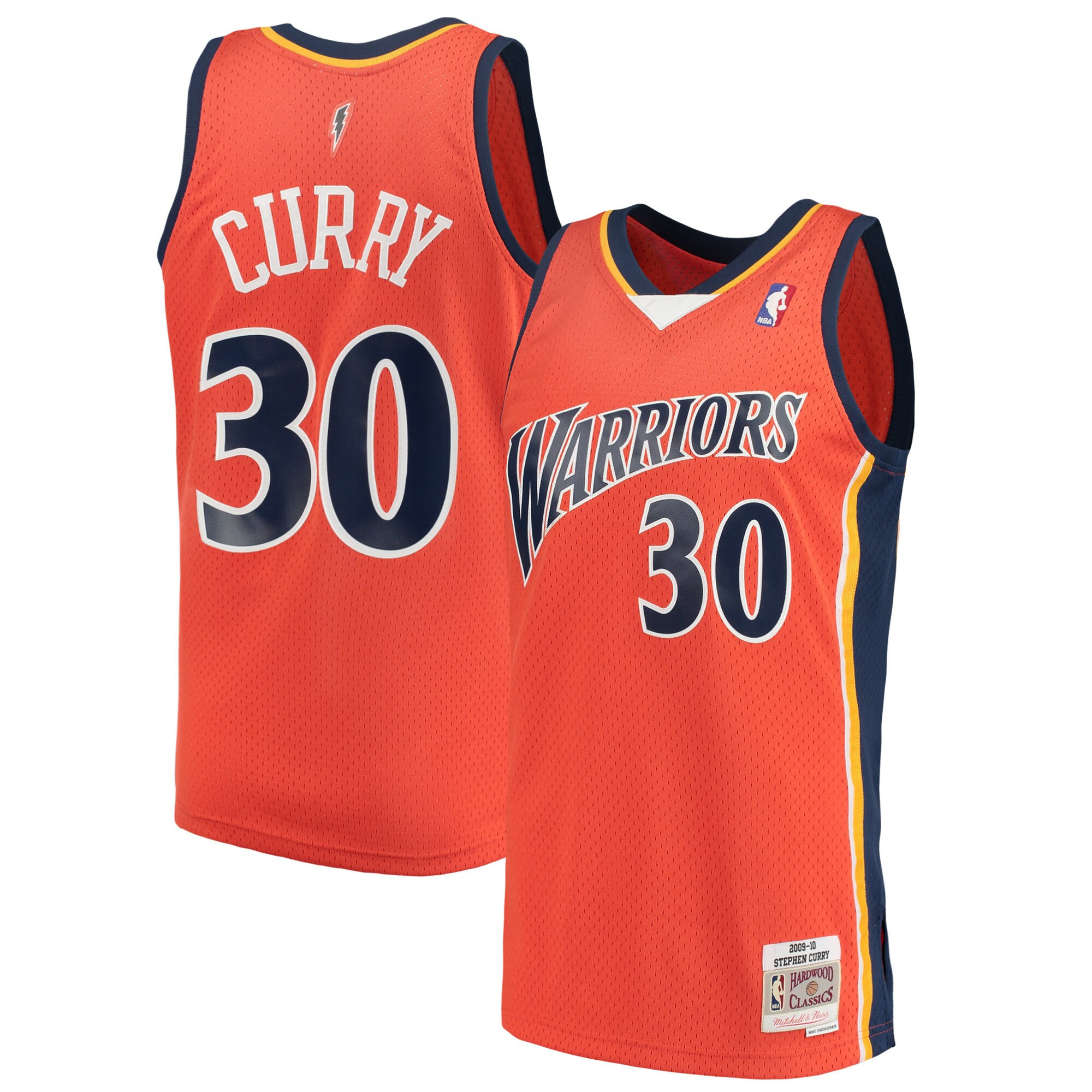 Men's Stephen Curry Stephen Curry Golden State Warriors Orange Jersey - All Stitched