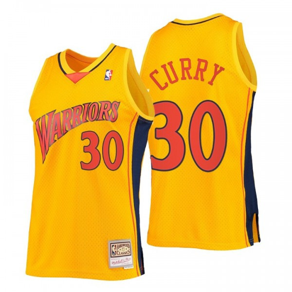 Men's Stephen Curry Stephen Curry Golden State Warriors Reload Yellow Jersey - All Stitched