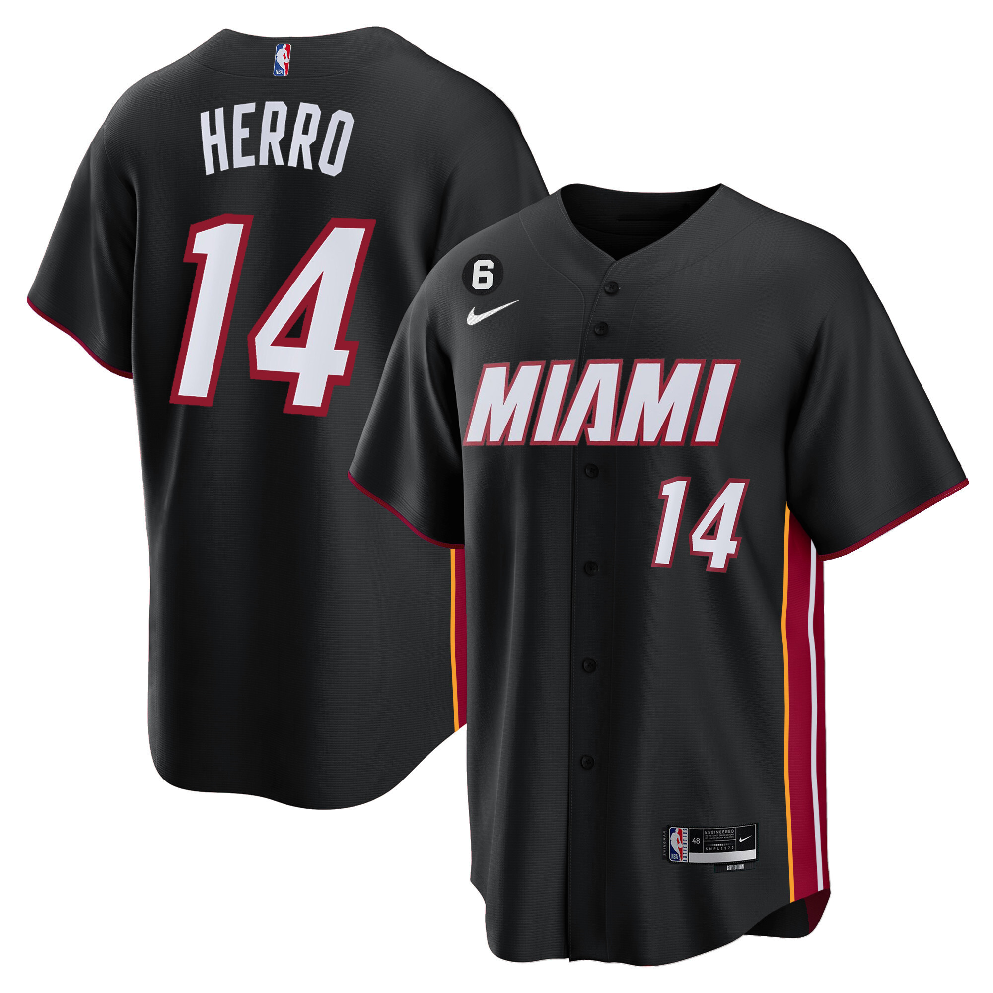 Men's Tyler Herro Miami Heat Baseball Jersey - All Stitched