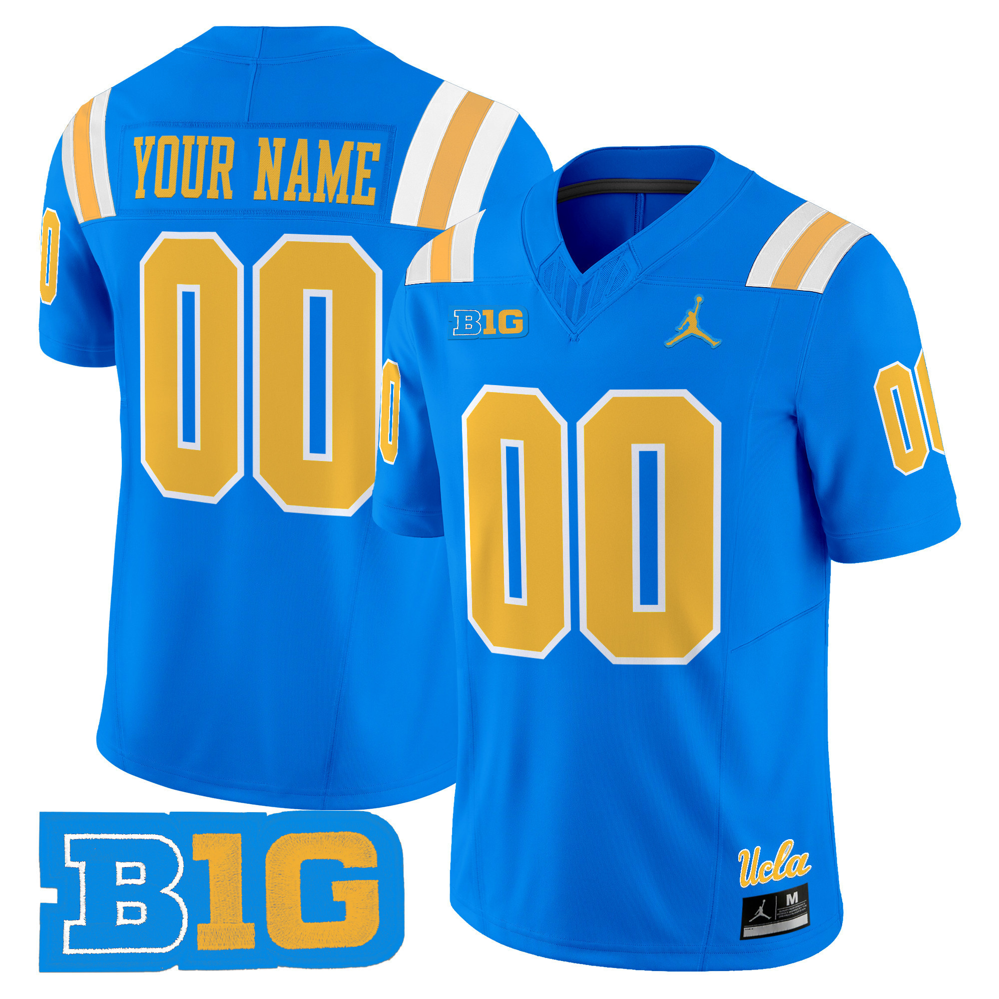 Men's UCLA Bruins 2025 Vapor Limited Custom Blue Jersey - All Stitched