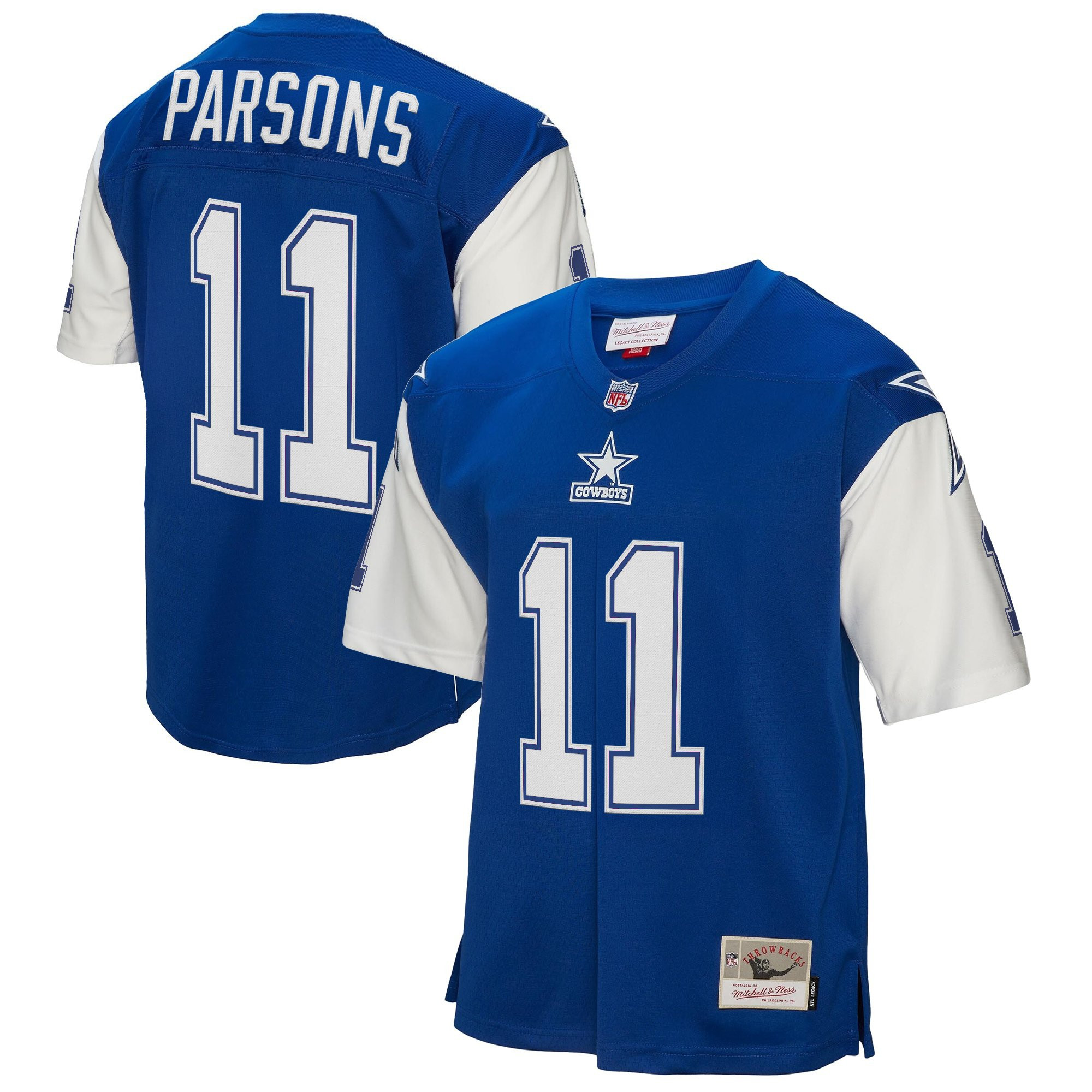 Micah Parsons Men's Dallas Cowboys Throwback Player Royal Jersey - All Stitched