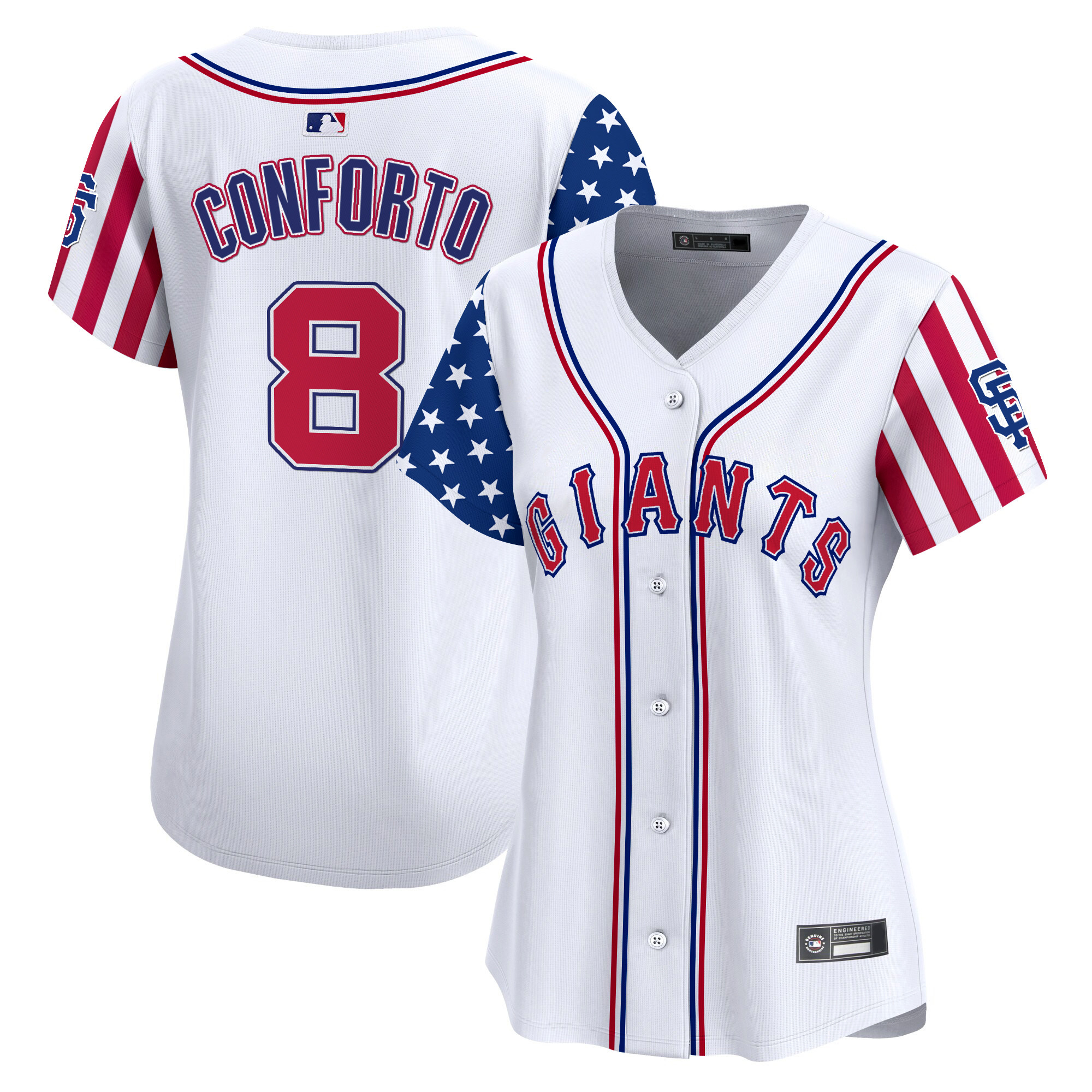 Michael Conforto Women's San Francisco Giants 2025 Independence Day Vapor Premier Limited White Jersey - All Stitched