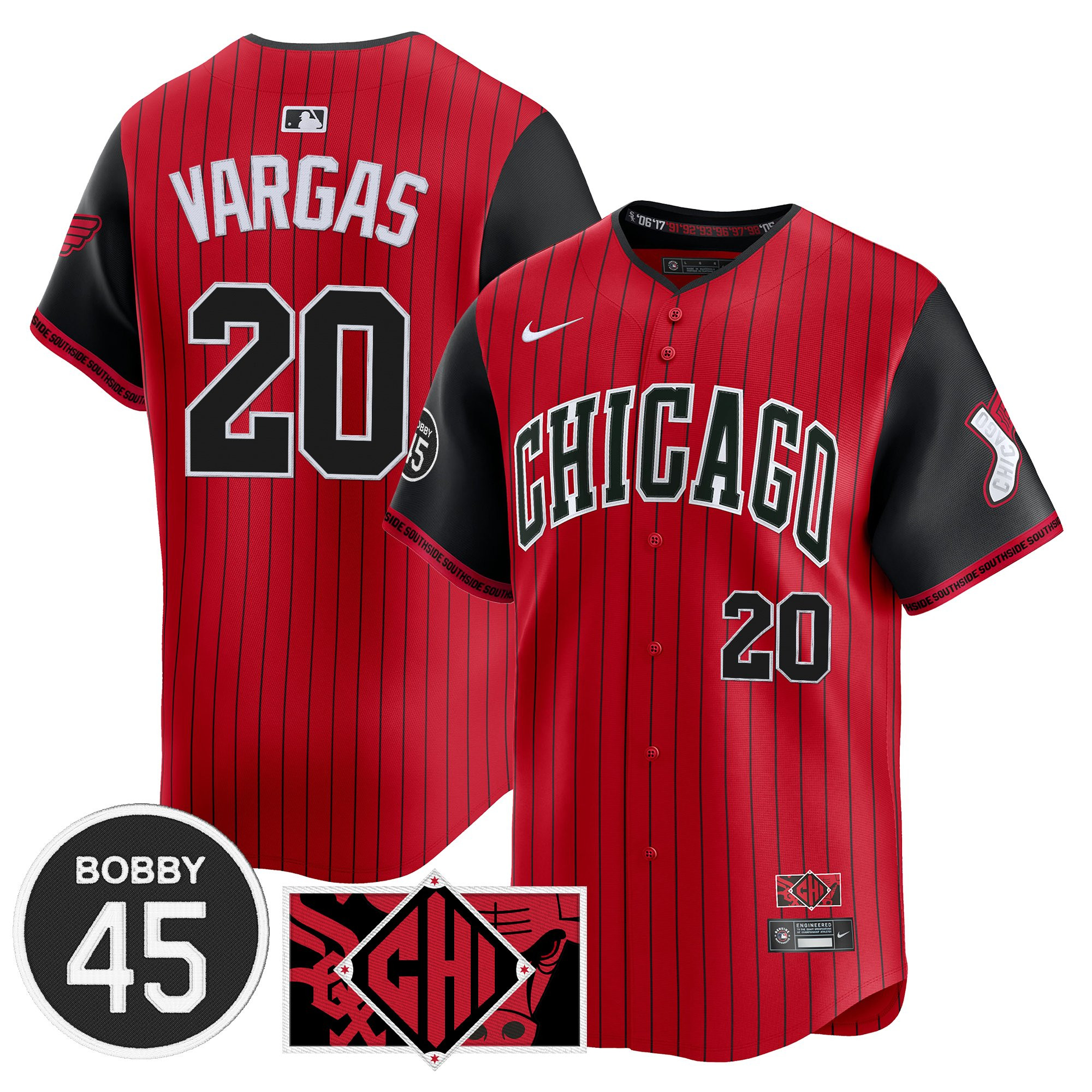 Miguel Vargas Men's Chicago White Sox Bobby Jenks Vapor Premier Limited City Connect Jersey - All Stitched