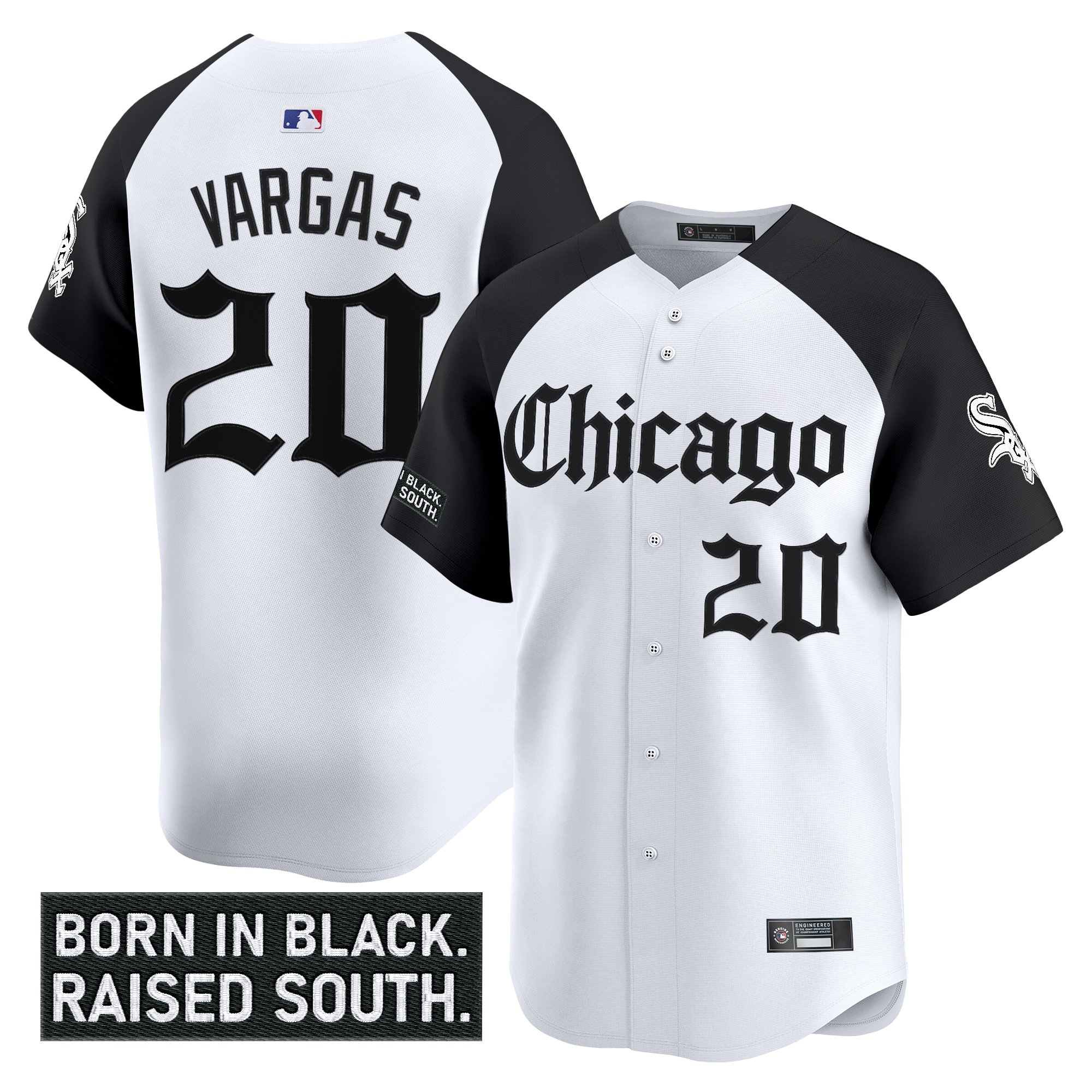 Miguel Vargas Men's Chicago White Sox Gothic South Side Edition Vapor Premier Limited Alternate Jersey - All Stitched