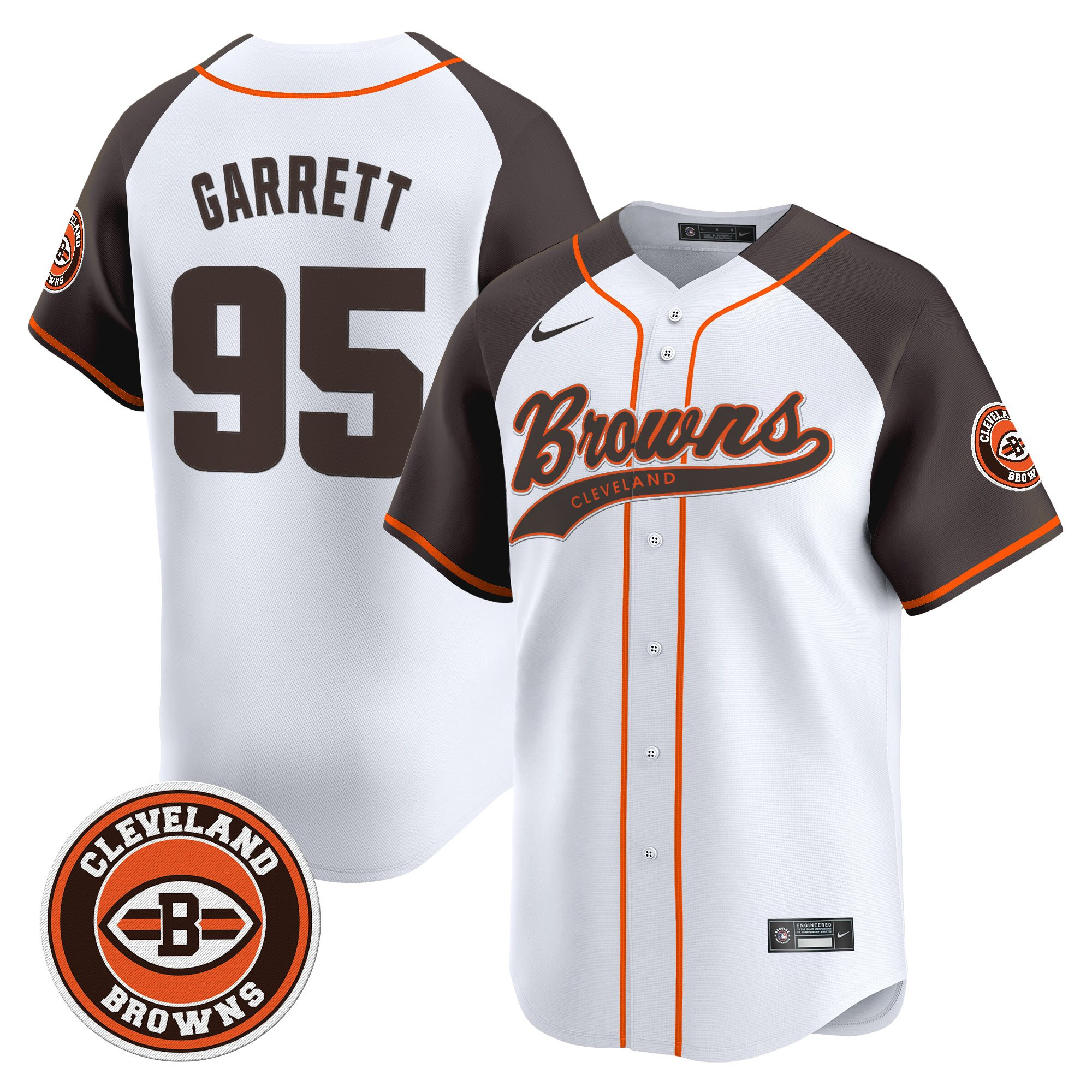 Myles Garrett Men's Cleveland Browns 2025 Vapor Premier Limited Alternate Jersey - All Stitched
