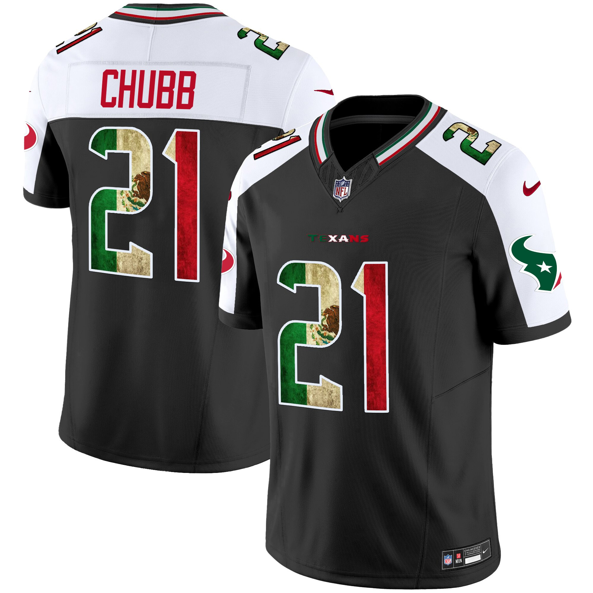 Nick Chubb Men's Houston Texans 2025 Mexico Vapor Limited Alternate Jersey - All Stitched