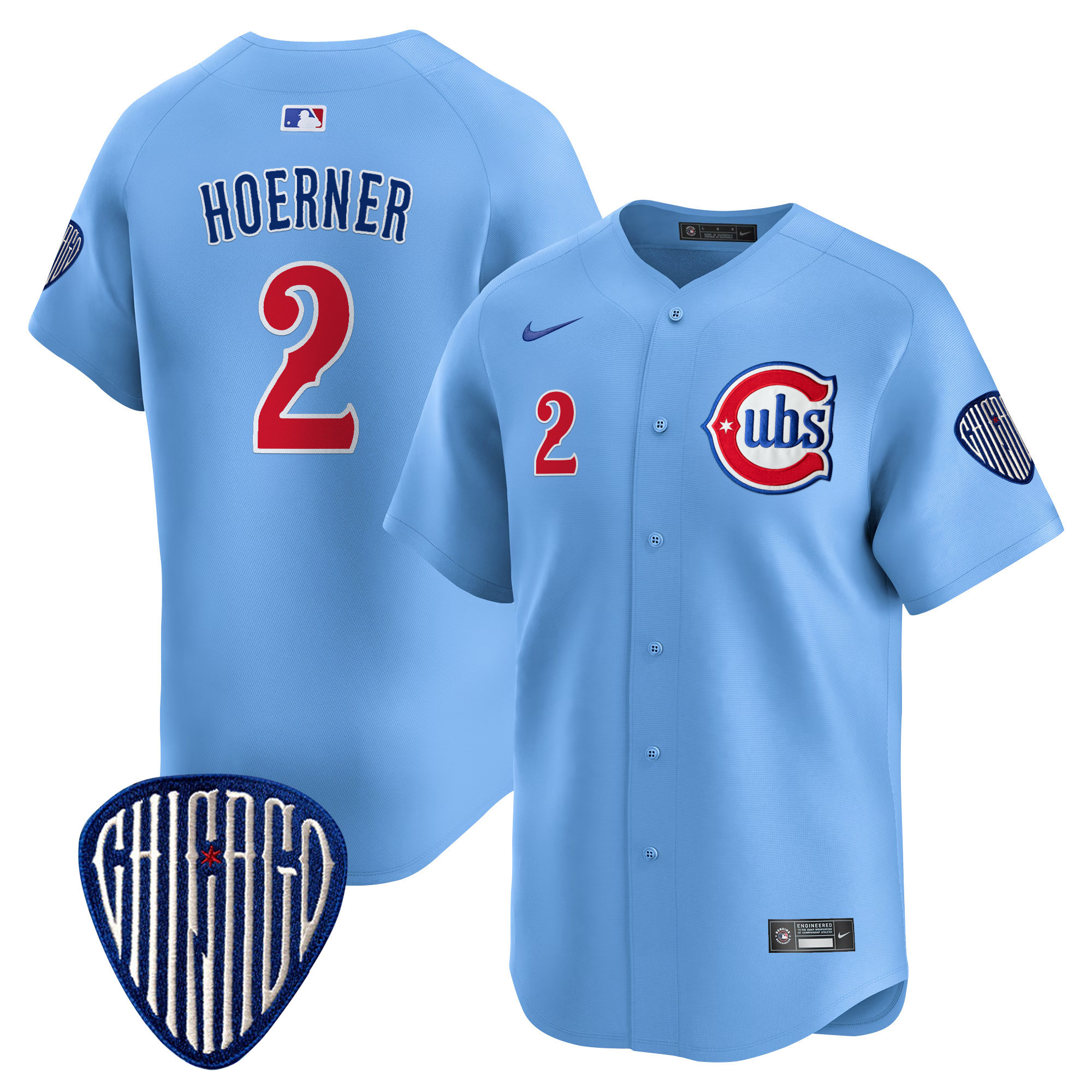 Nico Hoerner Men's Chicago Cubs Blue Alternate Vapor Premier Limited Blue Jersey - All Stitched