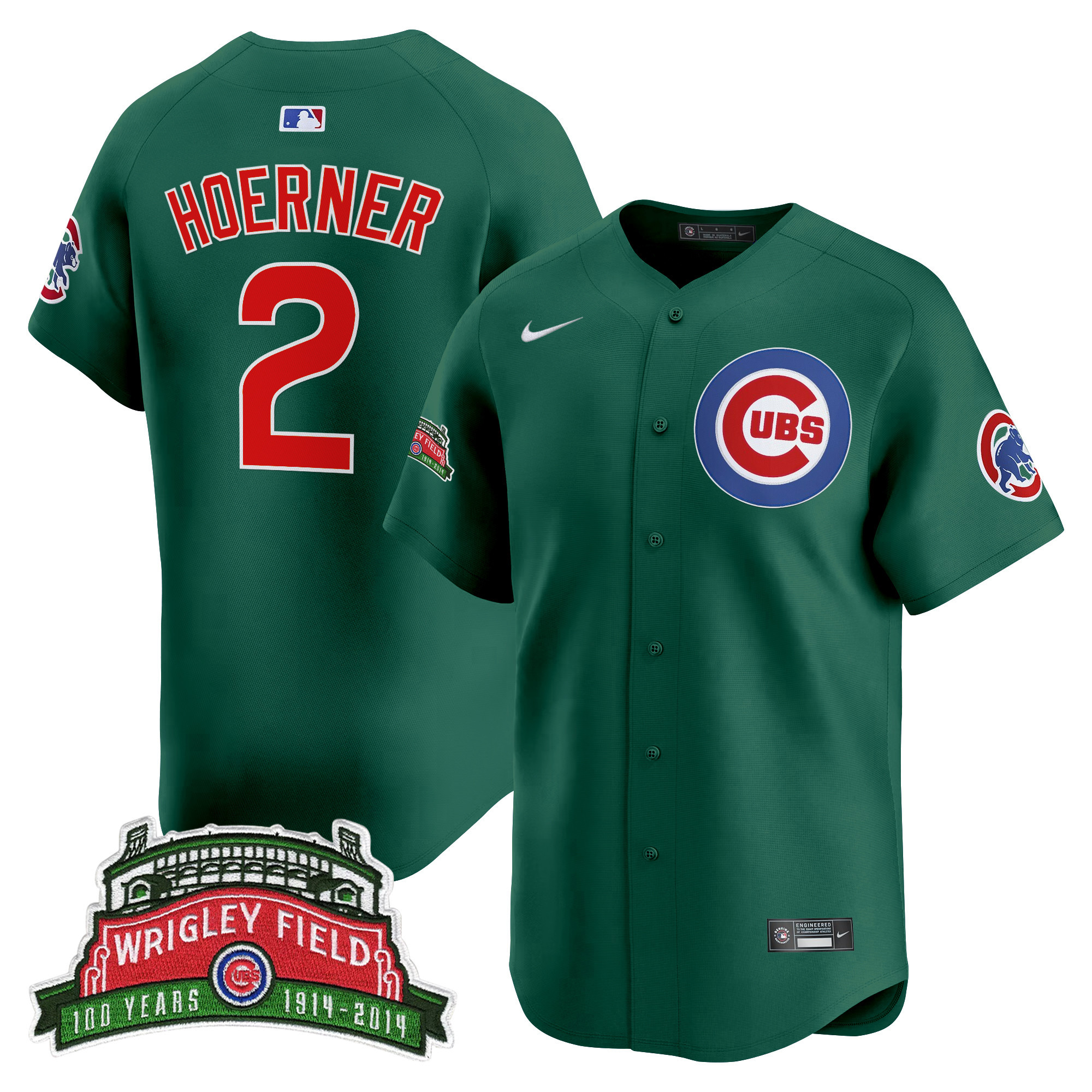 Nico Hoerner Men's Chicago Cubs Wrigley Field Style Vapor Premier Limited Wrigley Field Jersey - All Stitched