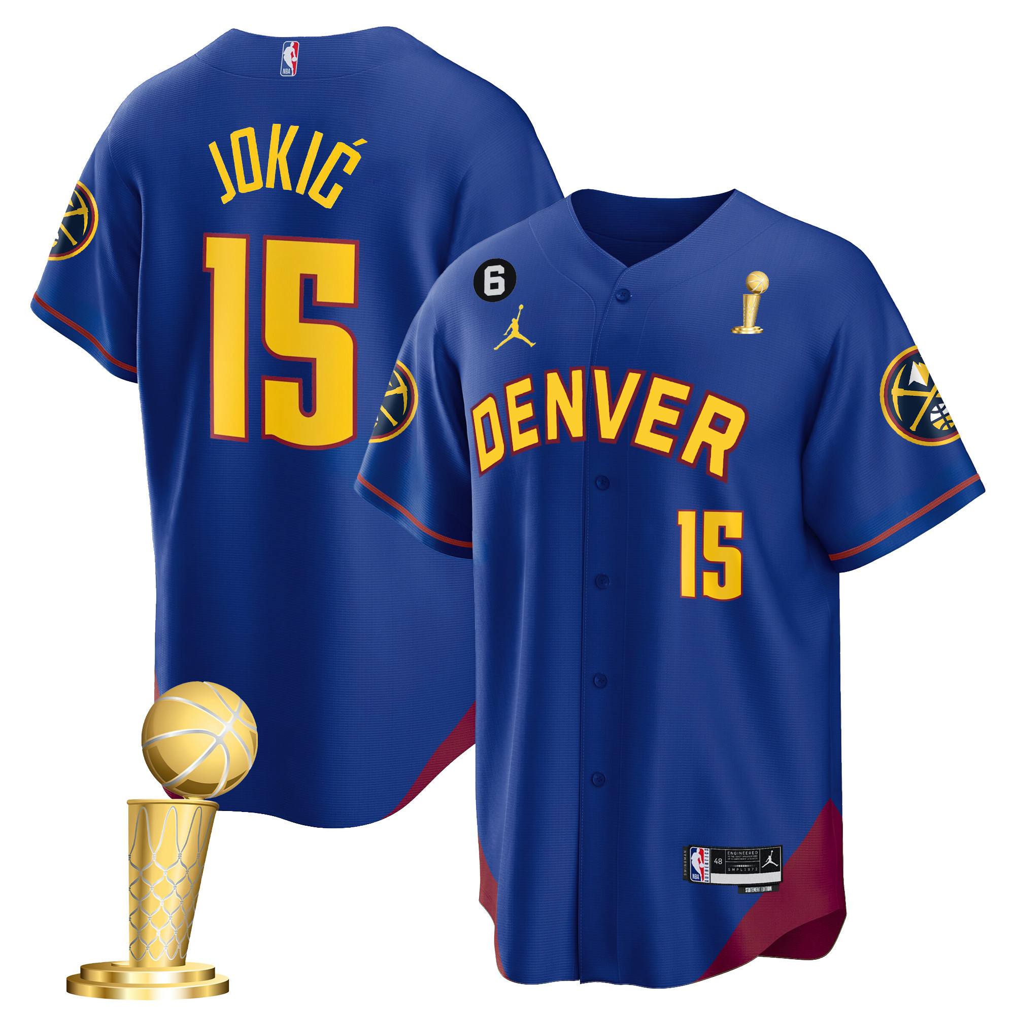 Nikola Jokic Men's Denver Nuggets 2023 Champions Cool Base Statement Jersey - All Stitched