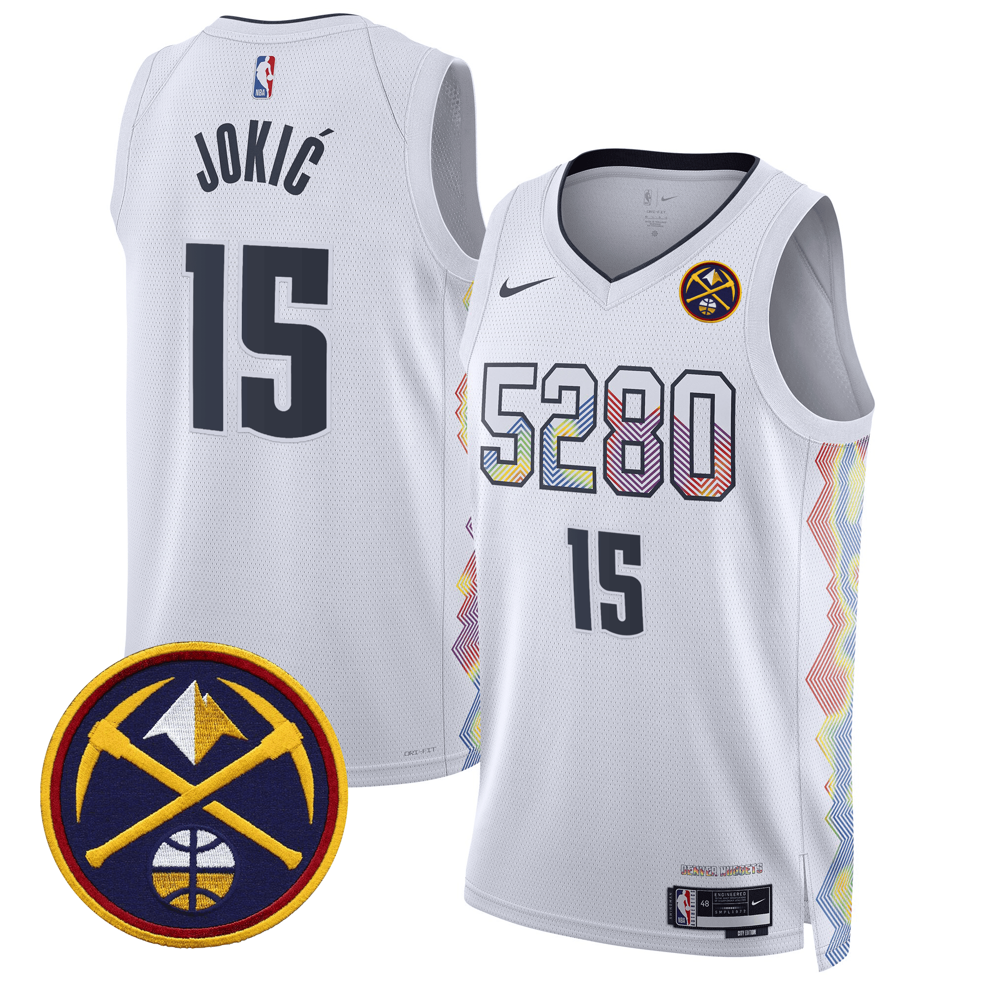 Nikola Jokic Men's Denver Nuggets Swingman 24/25 City Jersey - All Stitched