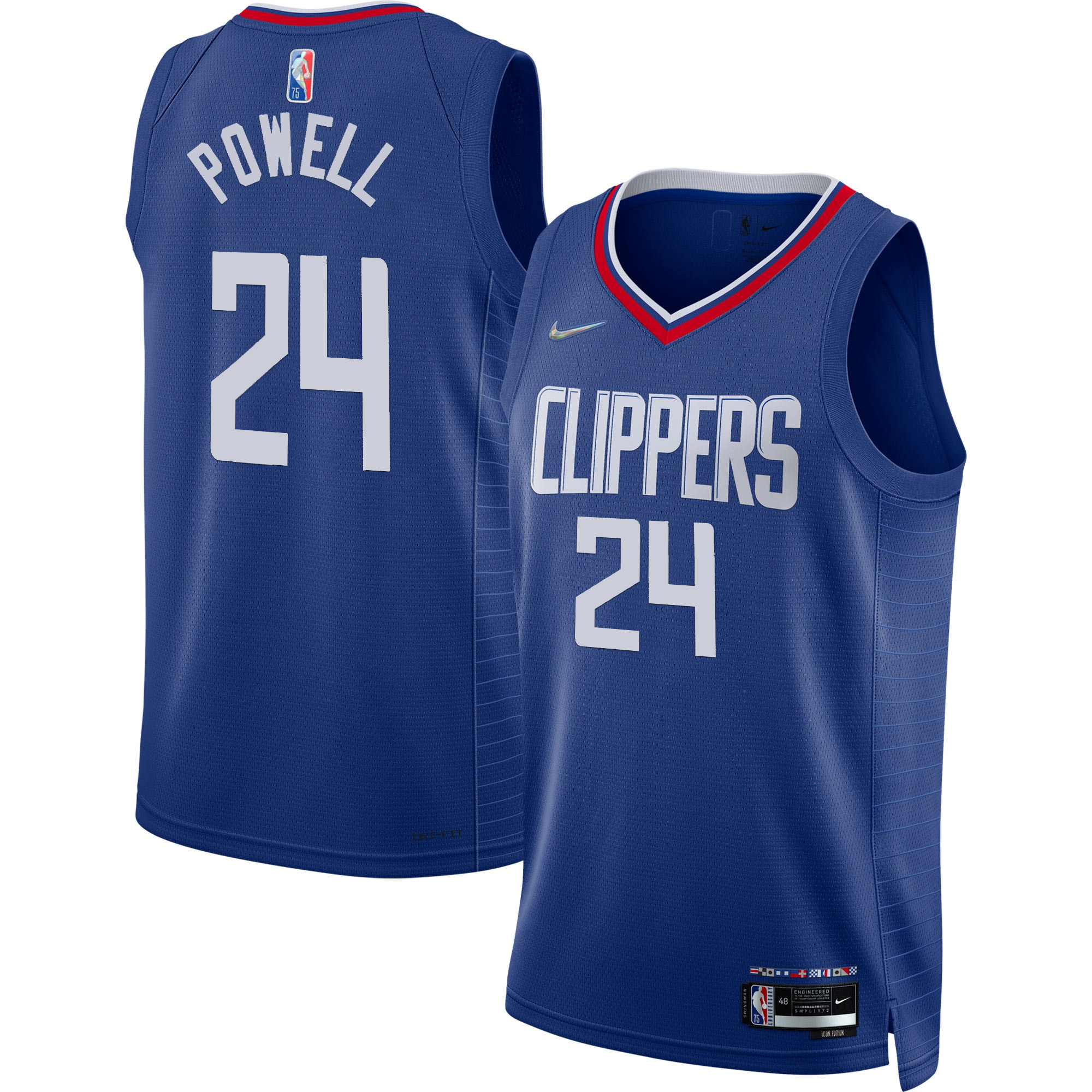 Norman Powell Men's Los Angeles Clippers Swingman Icon Jersey - All Stitched
