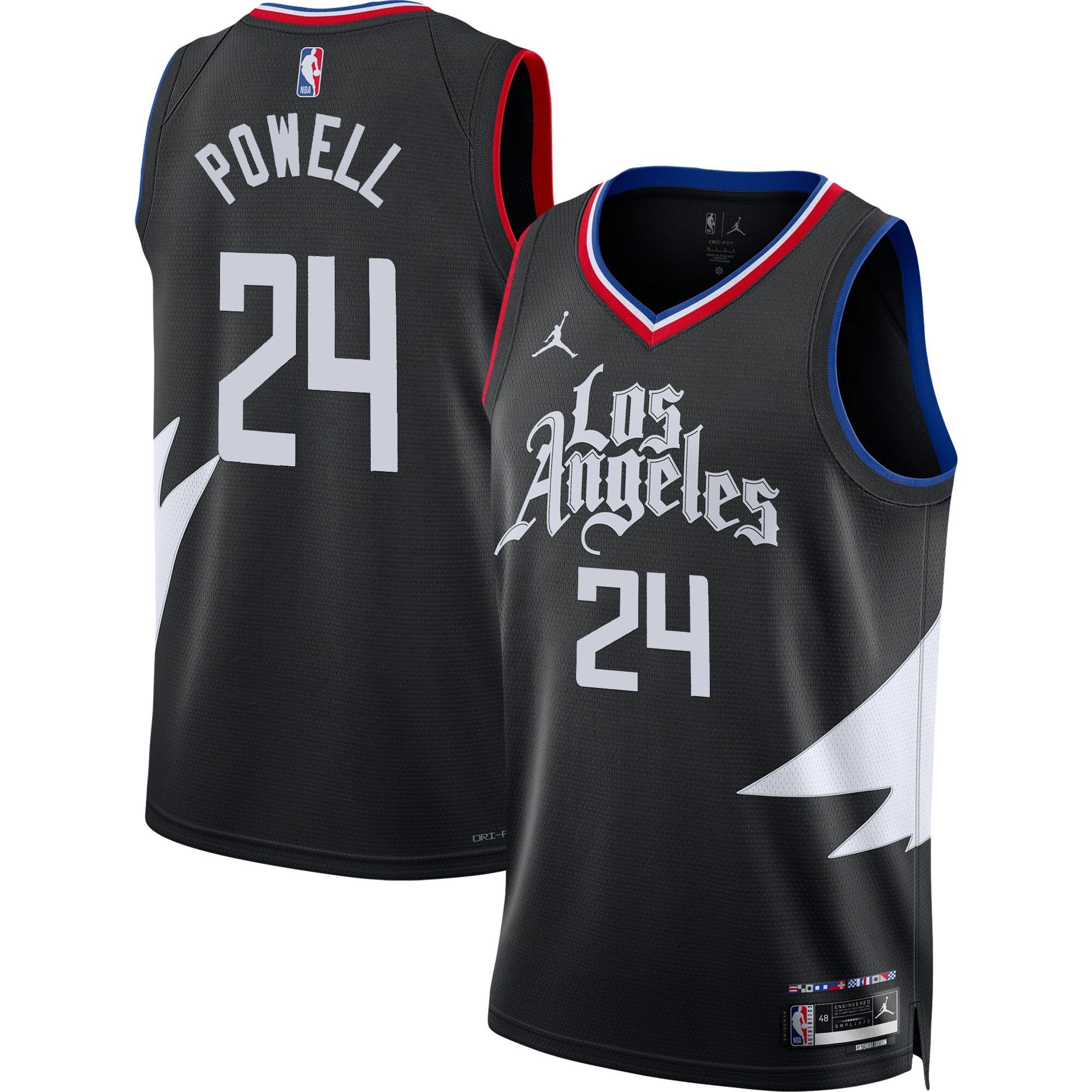 Norman Powell Men's Los Angeles Clippers Swingman Statement Jersey - All Stitched