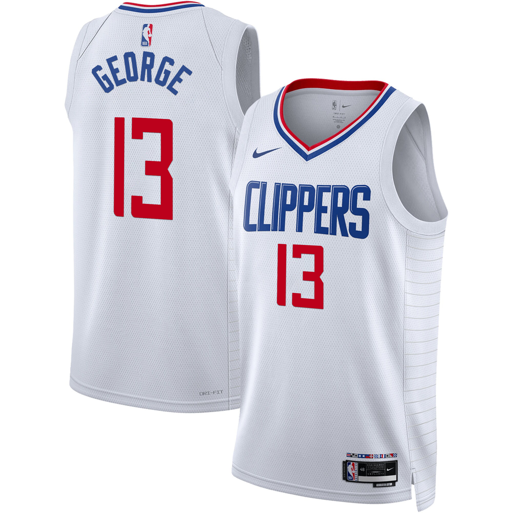 Paul George Men's Los Angeles Clippers Swingman Association Jersey - All Stitched